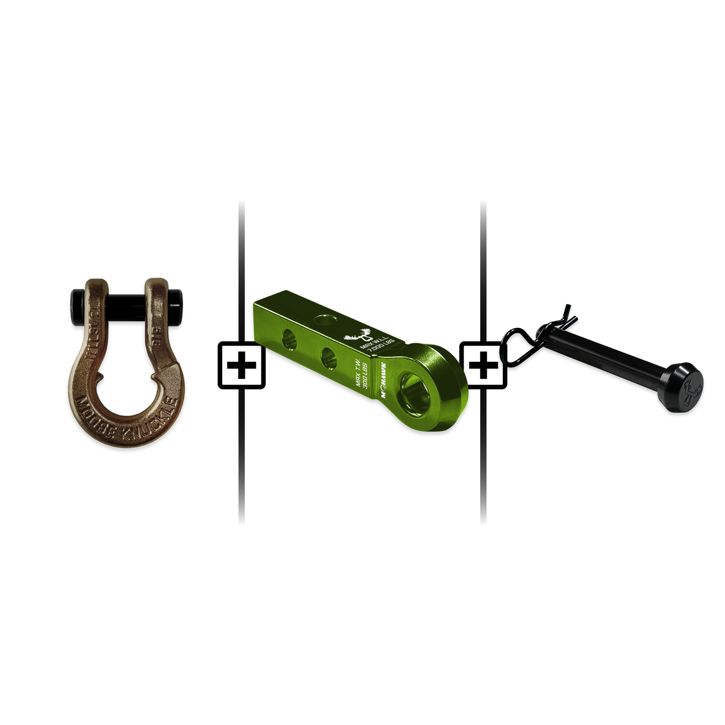 Jowl® Split Shackle® 5/8 Mohawk 1.25 Receiver and Hitch Pin Bundle