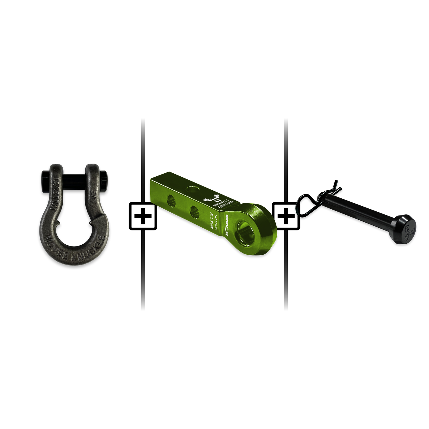 Jowl® Split Shackle® 5/8 Mohawk 1.25 Receiver and Hitch Pin Bundle