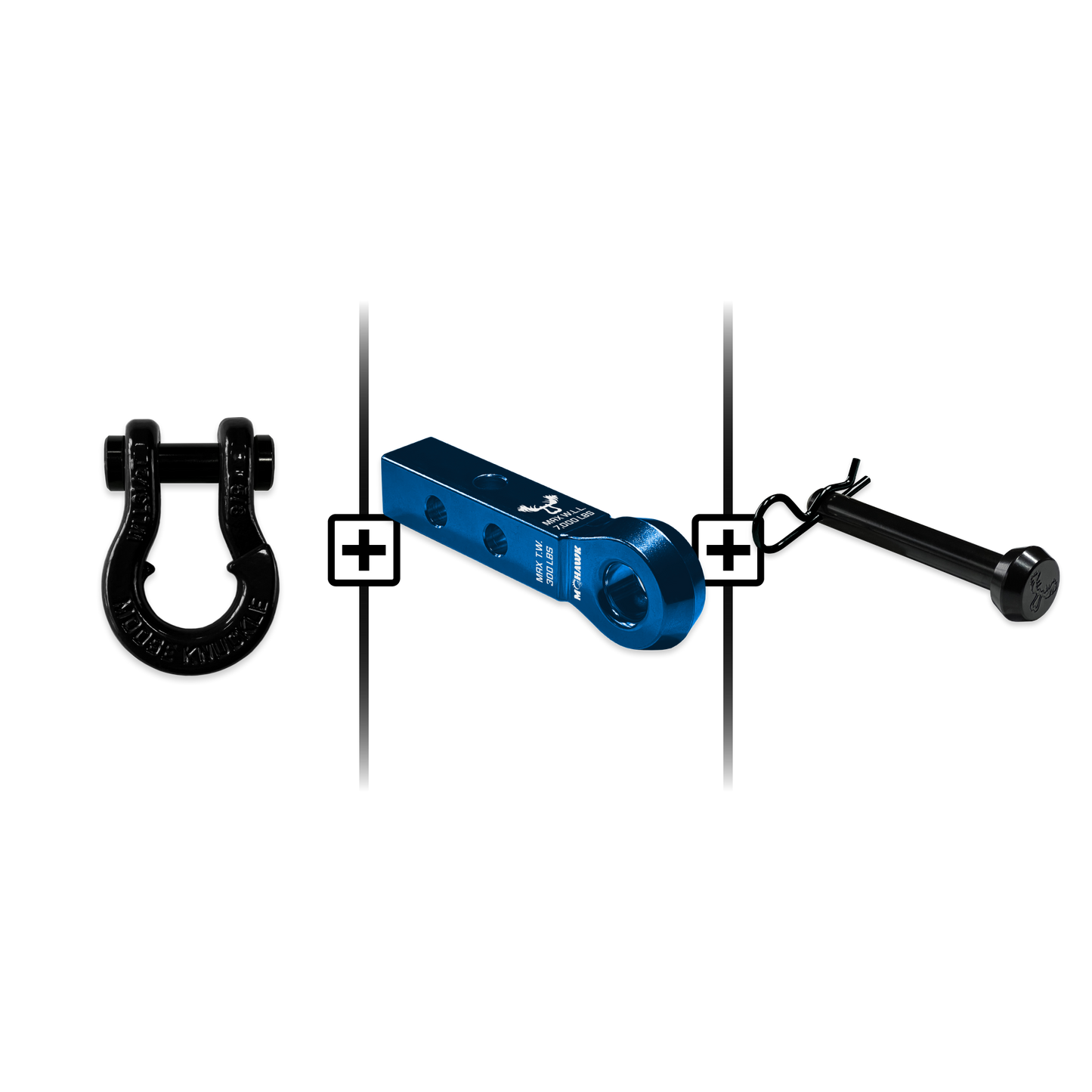 Jowl® Split Shackle® 5/8 Mohawk 1.25 Receiver and Hitch Pin Bundle