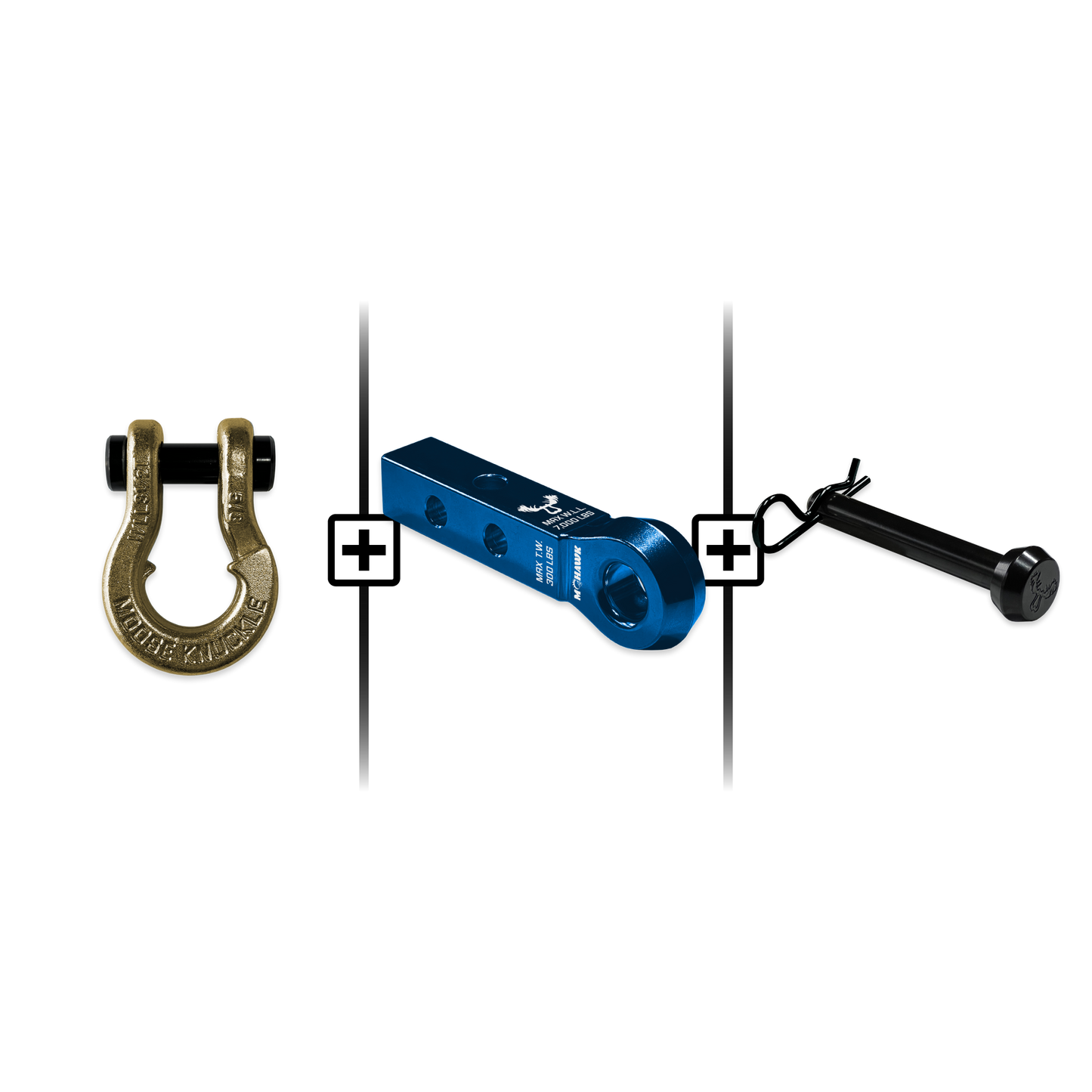 Jowl® Split Shackle® 5/8 Mohawk 1.25 Receiver and Hitch Pin Bundle
