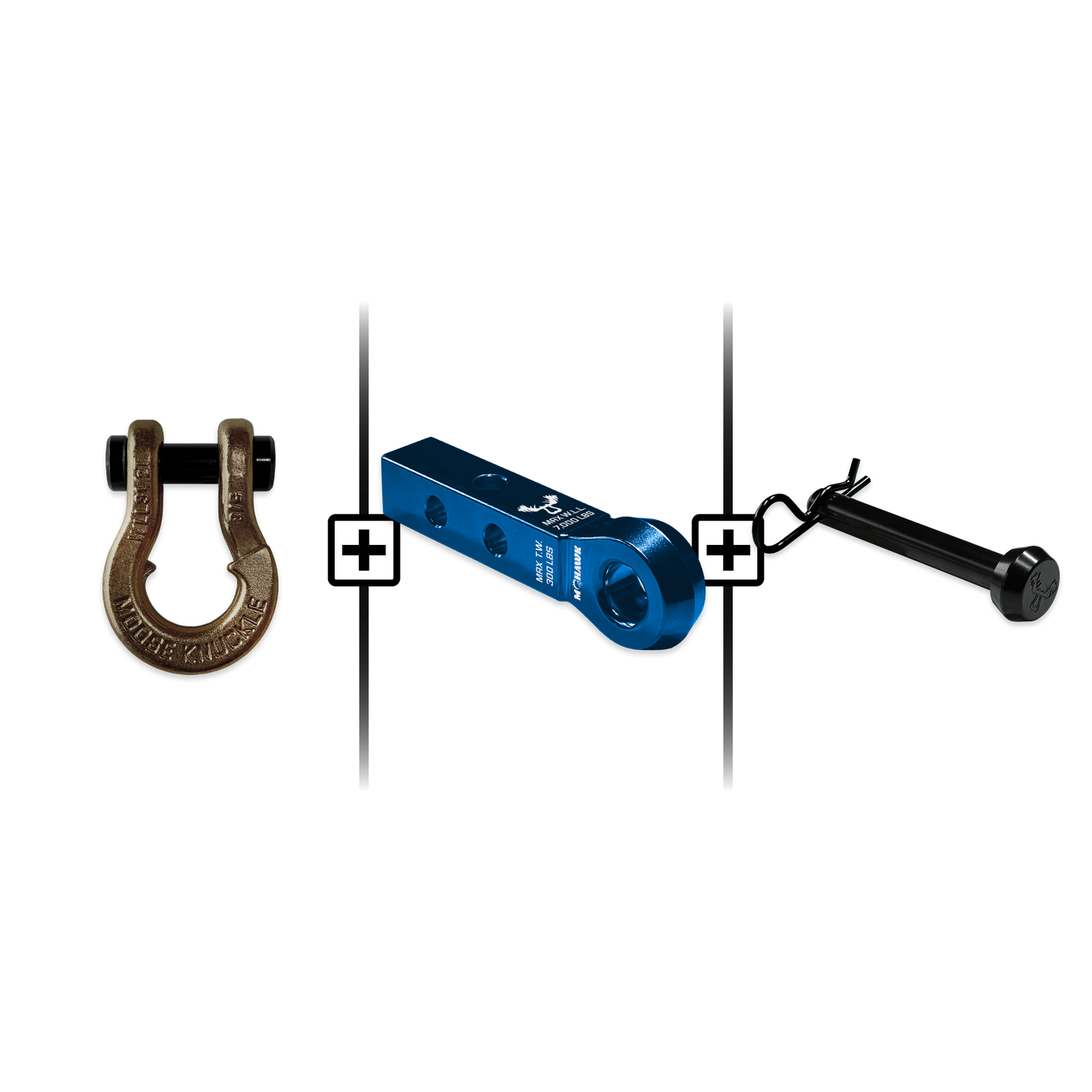 Jowl® Split Shackle® 5/8 Mohawk 1.25 Receiver and Hitch Pin Bundle