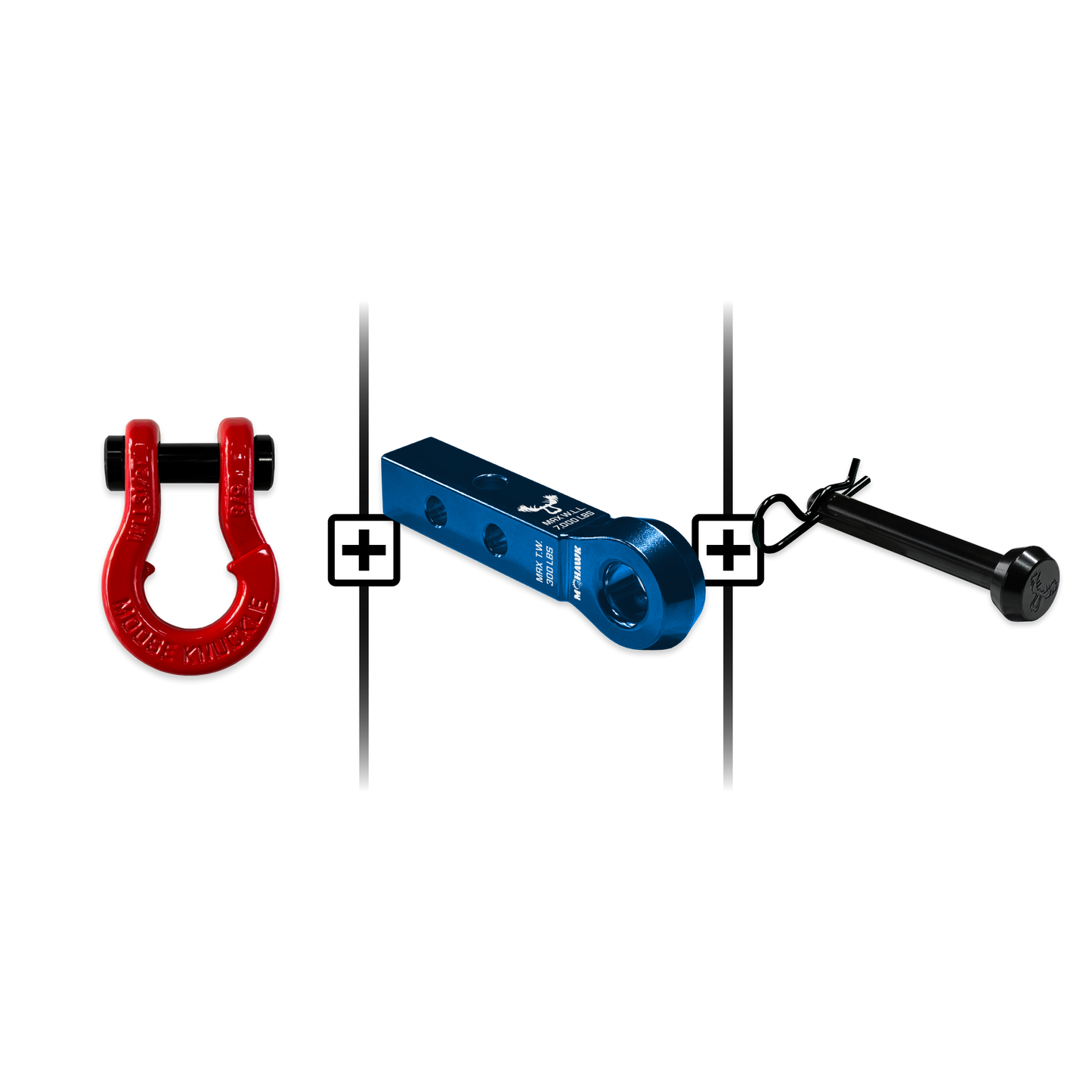 Jowl® Split Shackle® 5/8 Mohawk 1.25 Receiver and Hitch Pin Bundle