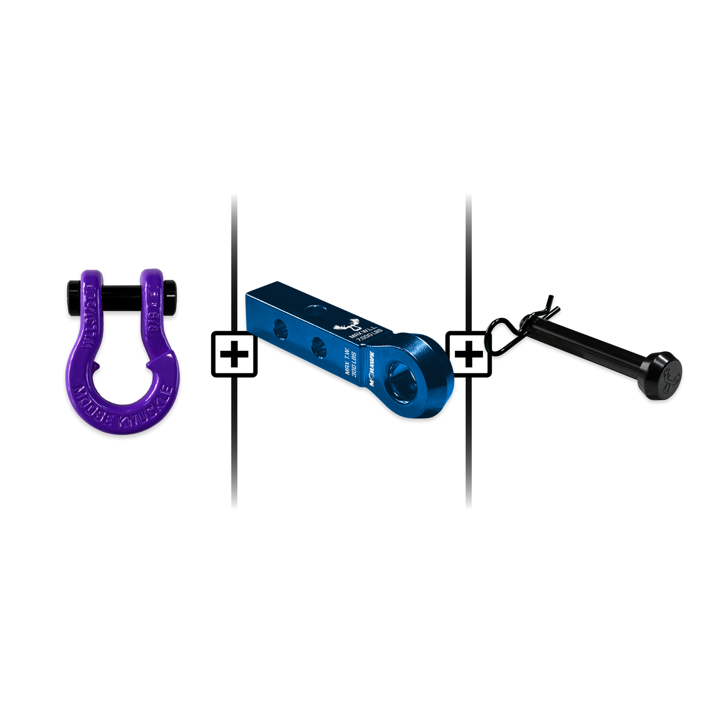 Jowl® Split Shackle® 5/8 Mohawk 1.25 Receiver and Hitch Pin Bundle