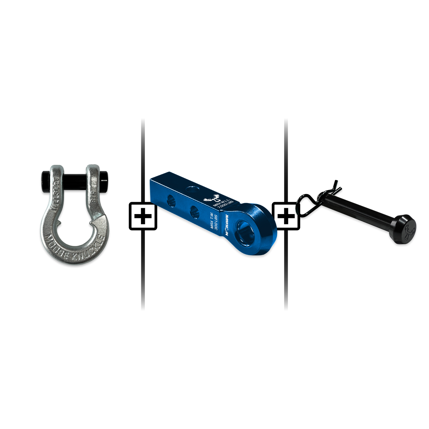 Jowl® Split Shackle® 5/8 Mohawk 1.25 Receiver and Hitch Pin Bundle