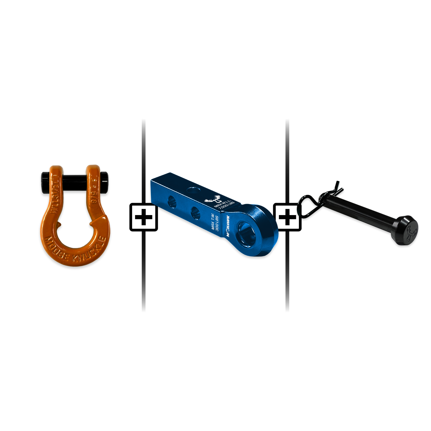 Jowl® Split Shackle® 5/8 Mohawk 1.25 Receiver and Hitch Pin Bundle