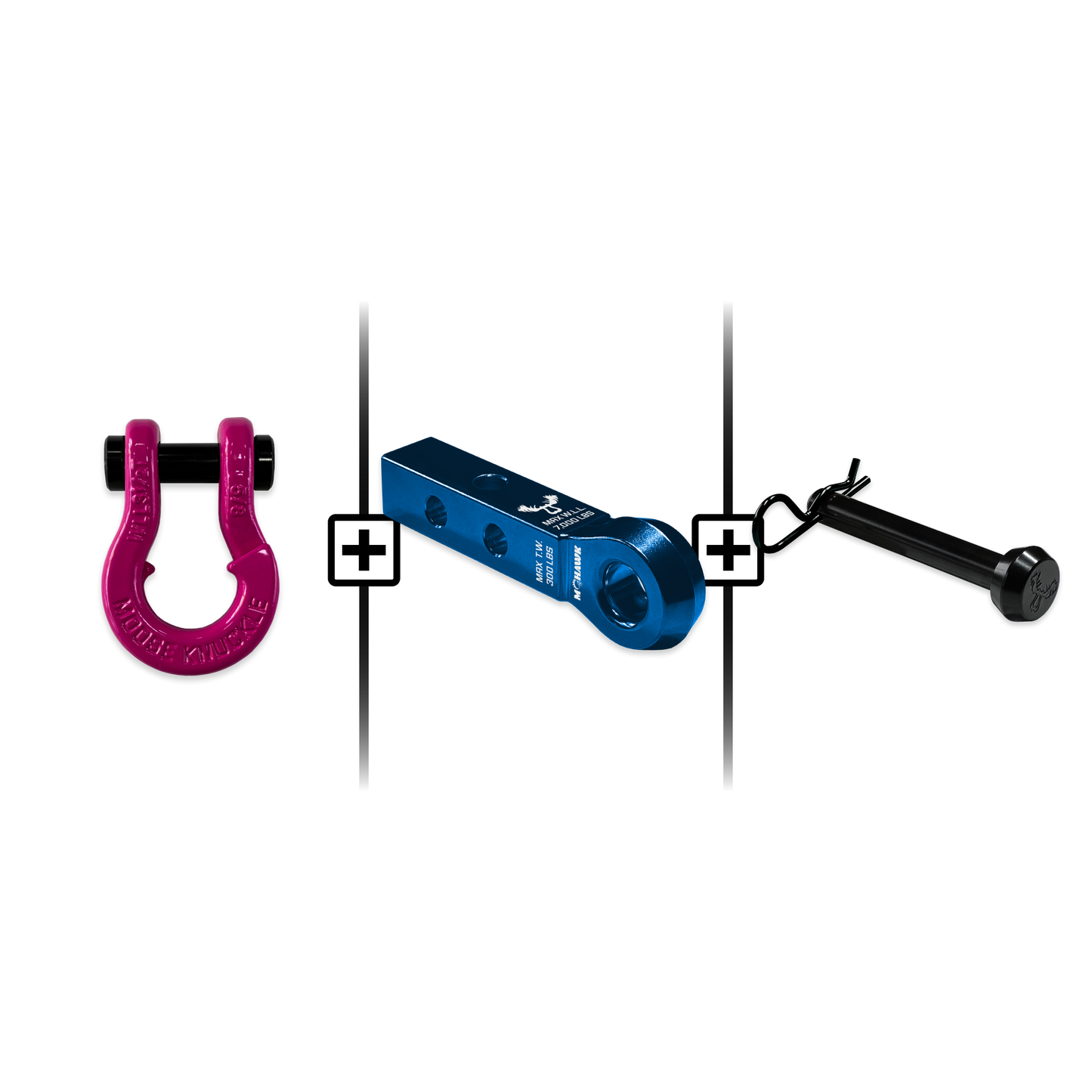 Jowl® Split Shackle® 5/8 Mohawk 1.25 Receiver and Hitch Pin Bundle