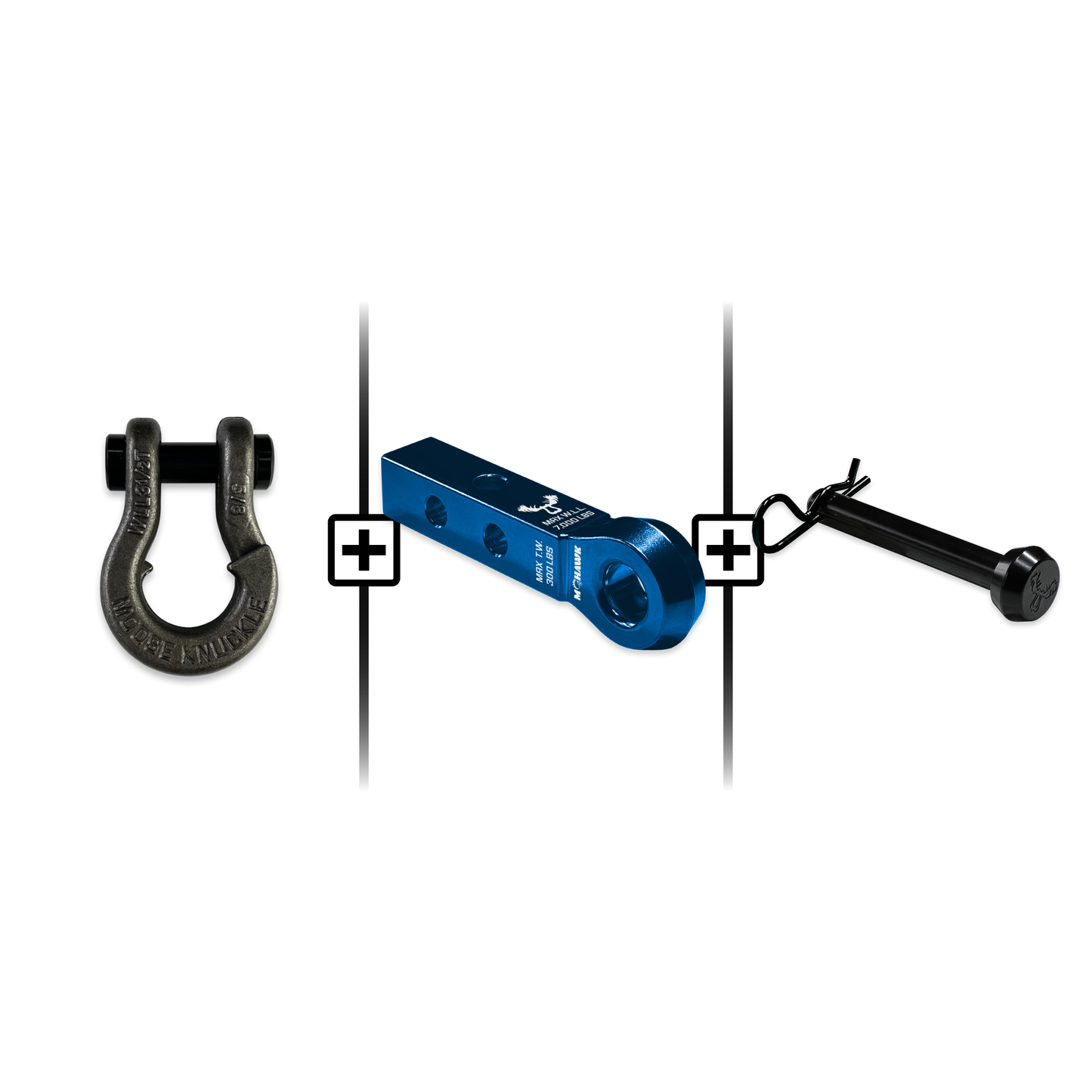 Jowl® Split Shackle® 5/8 Mohawk 1.25 Receiver and Hitch Pin Bundle