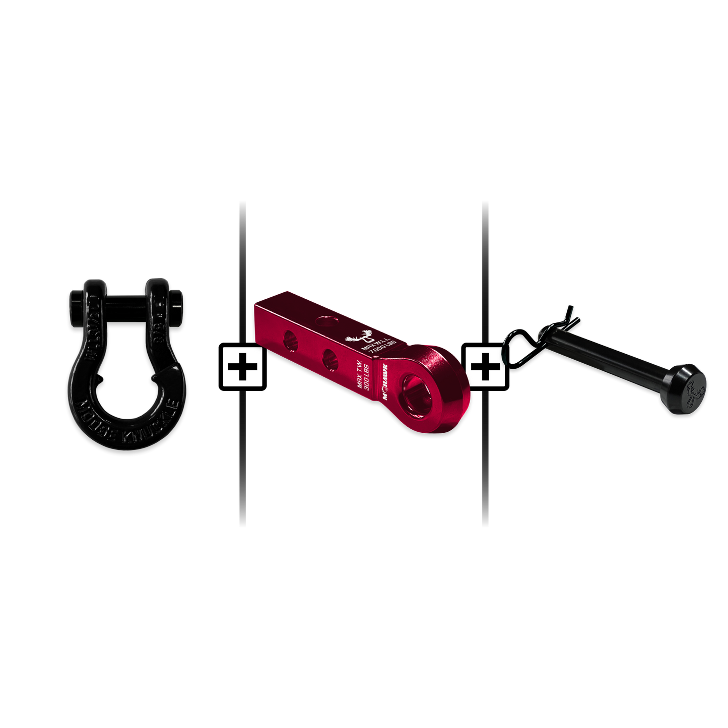 Jowl® Split Shackle® 5/8 Mohawk 1.25 Receiver and Hitch Pin Bundle