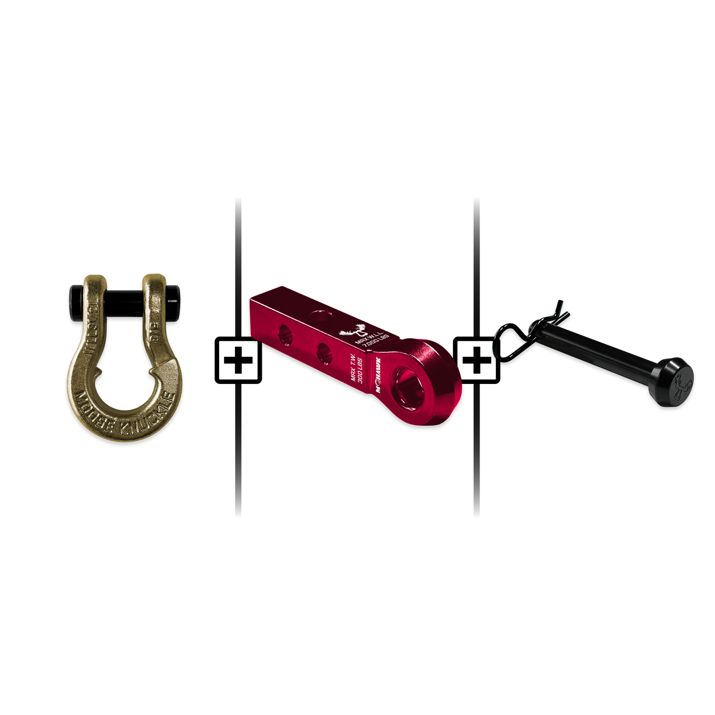 Jowl® Split Shackle® 5/8 Mohawk 1.25 Receiver and Hitch Pin Bundle