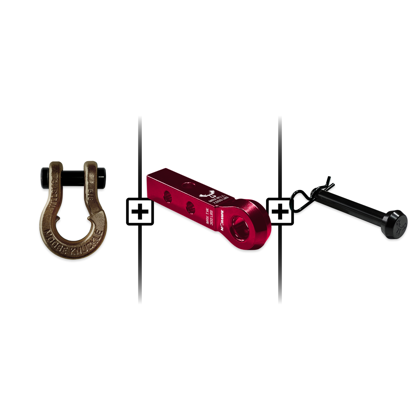 Jowl® Split Shackle® 5/8 Mohawk 1.25 Receiver and Hitch Pin Bundle