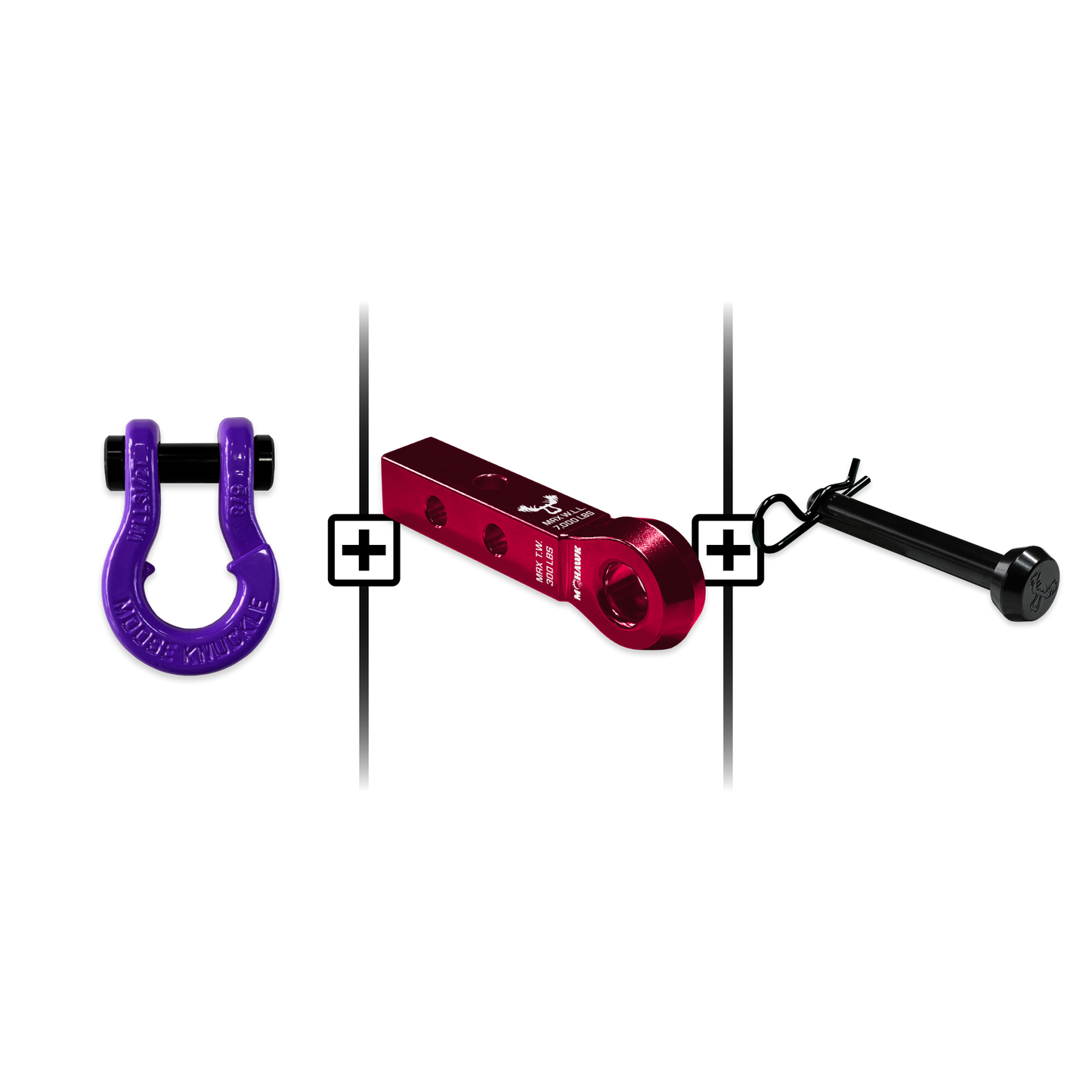 Jowl® Split Shackle® 5/8 Mohawk 1.25 Receiver and Hitch Pin Bundle