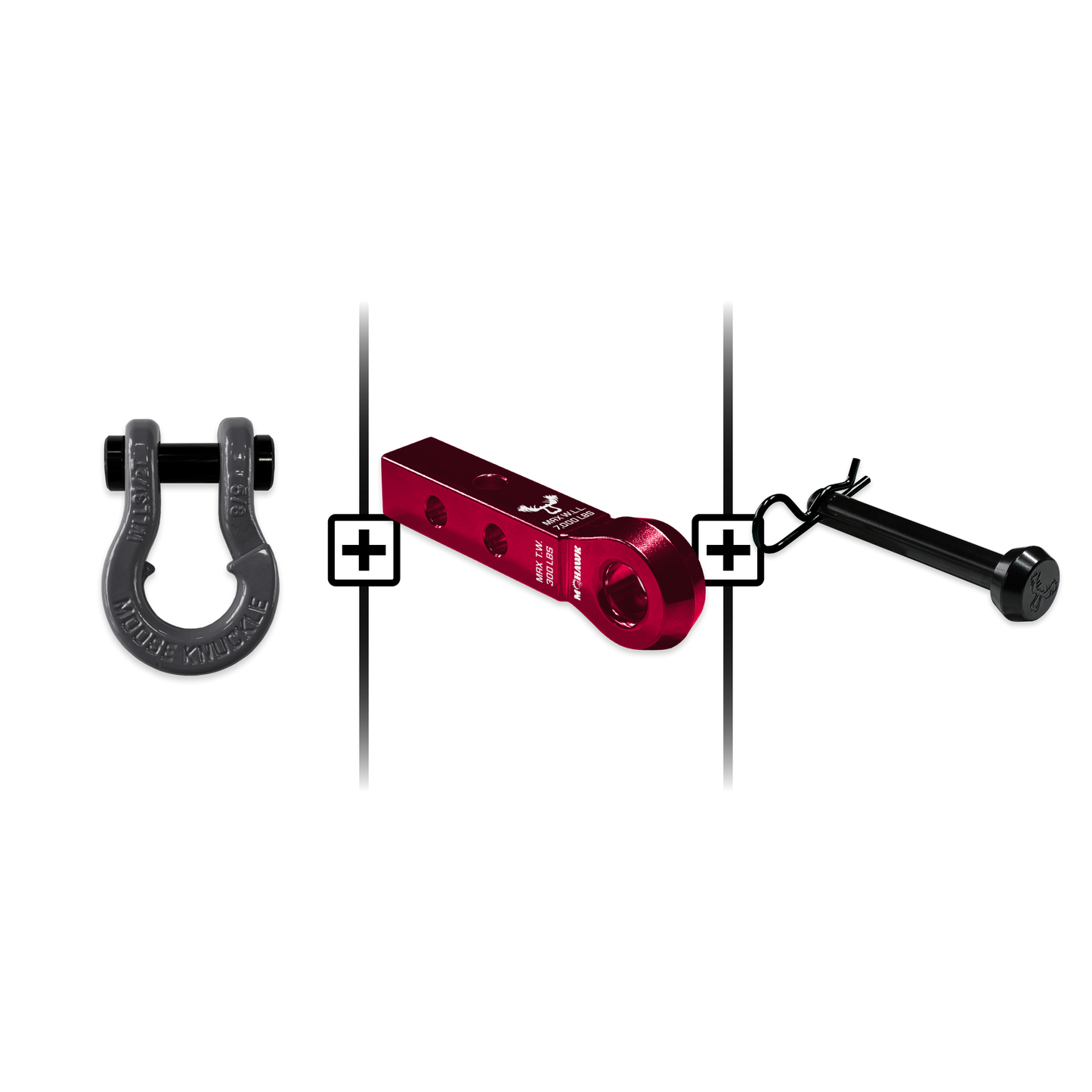 Jowl® Split Shackle® 5/8 Mohawk 1.25 Receiver and Hitch Pin Bundle