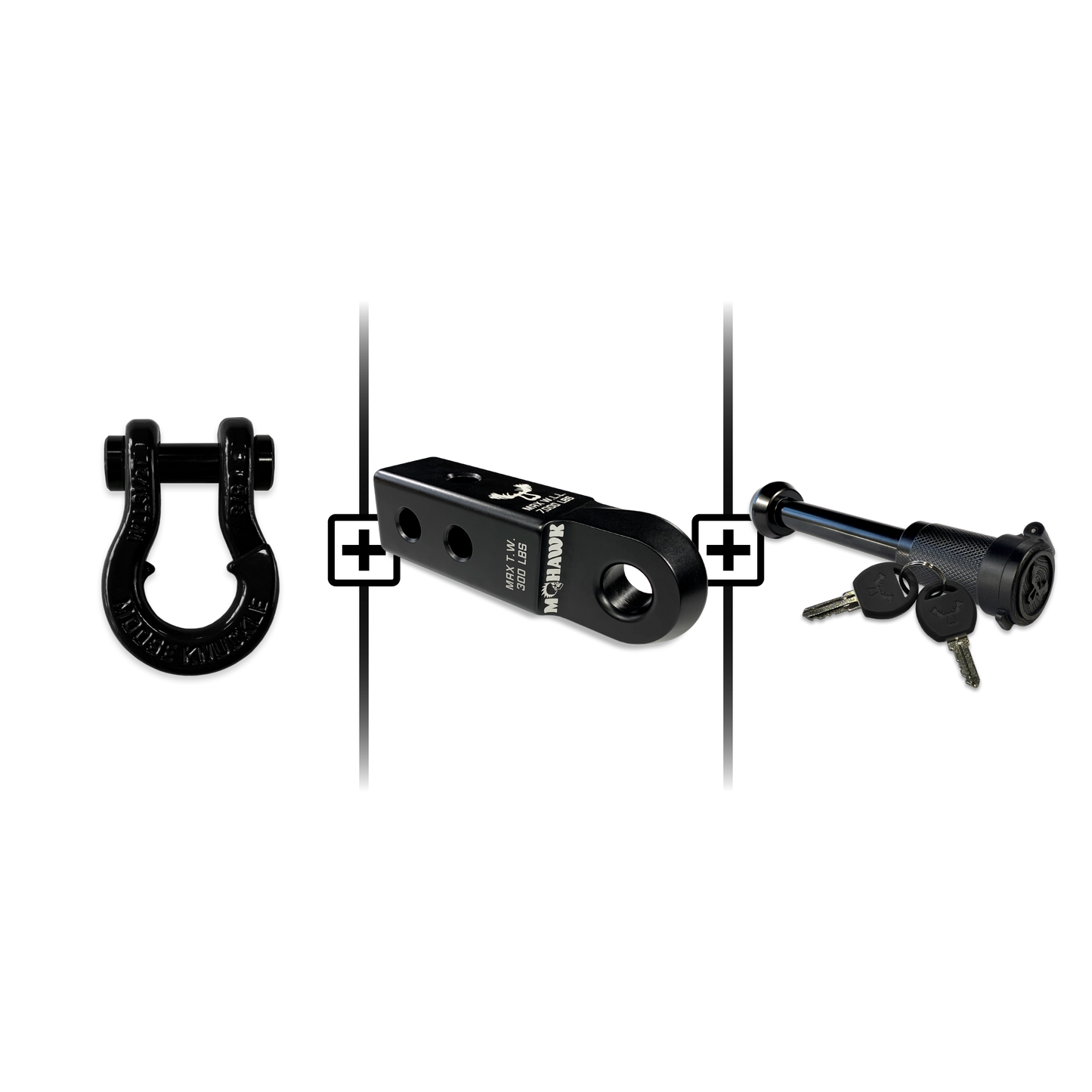 Jowl® 5/8 Split Shackle® Mohawk 2.0x5/8 Receiver and Hitch Pin Bundle