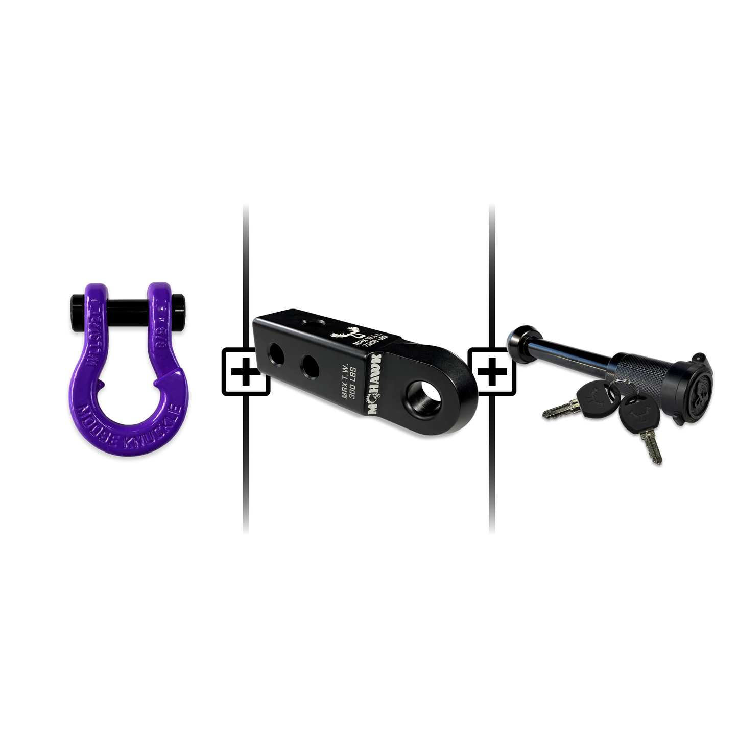 Jowl® 5/8 Split Shackle® Mohawk 2.0x5/8 Receiver and Hitch Pin Bundle