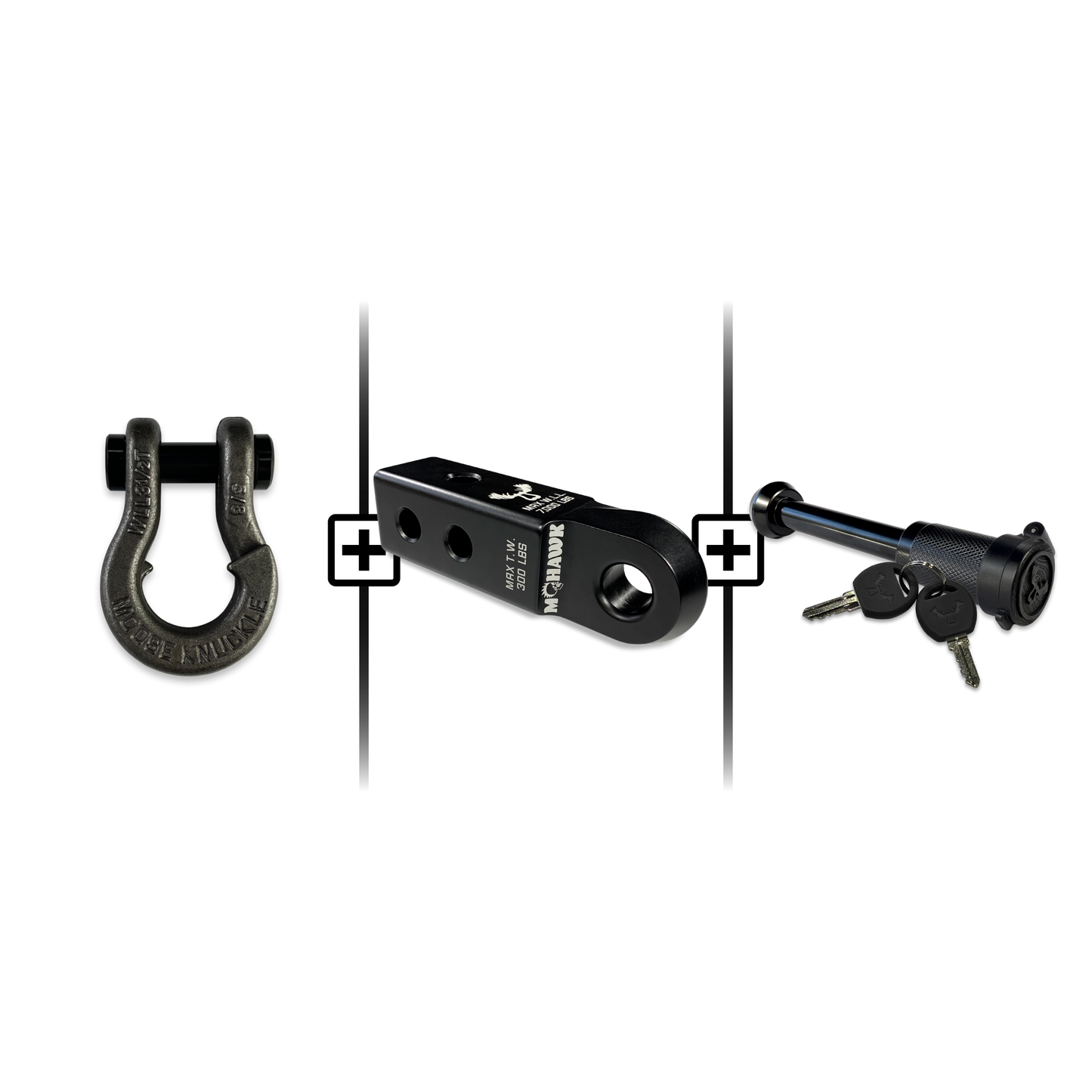 Jowl® 5/8 Split Shackle® Mohawk 2.0x5/8 Receiver and Hitch Pin Bundle