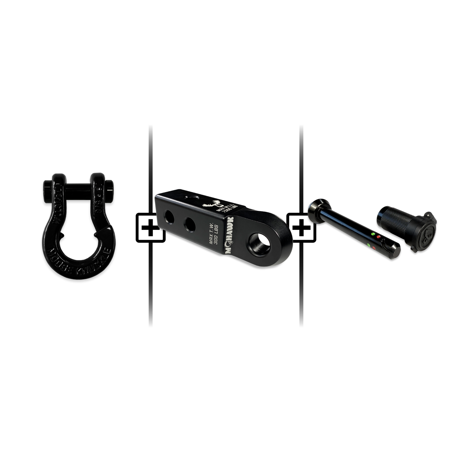 Jowl® 5/8 Split Shackle® Mohawk 2.0x5/8 Receiver and Hitch Pin Bundle