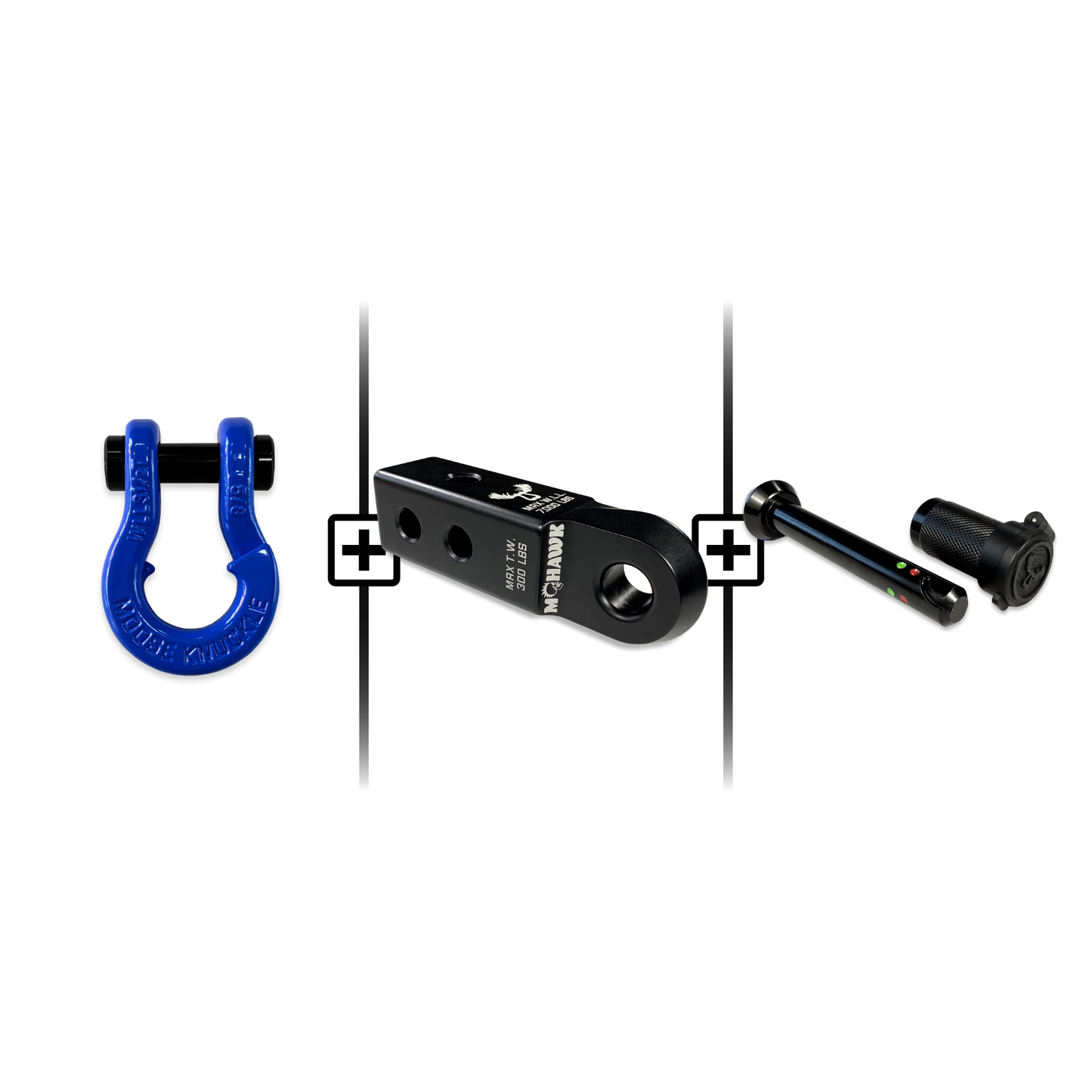 Jowl® 5/8 Split Shackle® Mohawk 2.0x5/8 Receiver and Hitch Pin Bundle