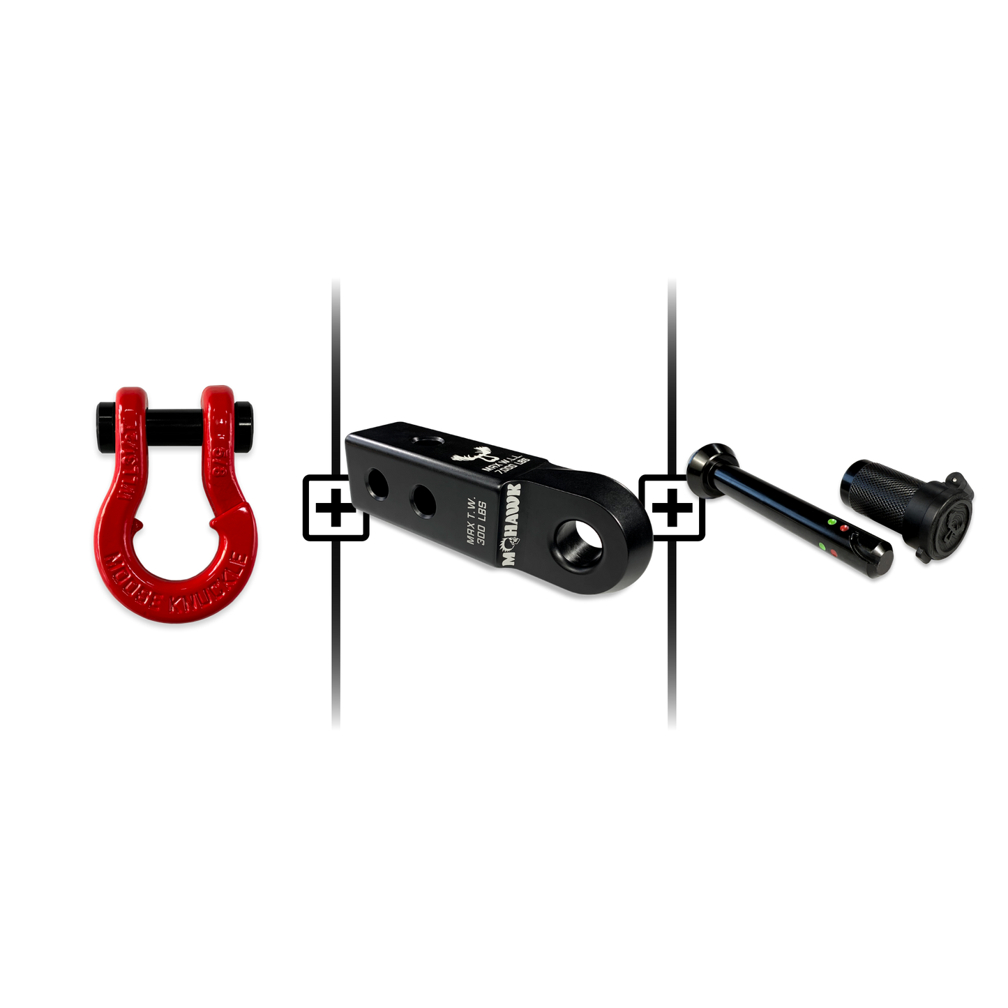 Jowl® 5/8 Split Shackle® Mohawk 2.0x5/8 Receiver and Hitch Pin Bundle