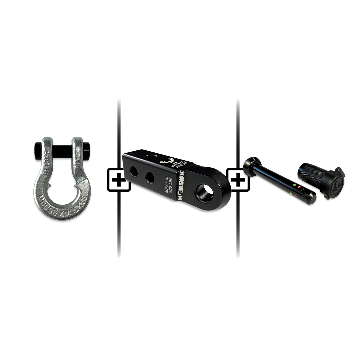 Jowl® 5/8 Split Shackle® Mohawk 2.0x5/8 Receiver and Hitch Pin Bundle
