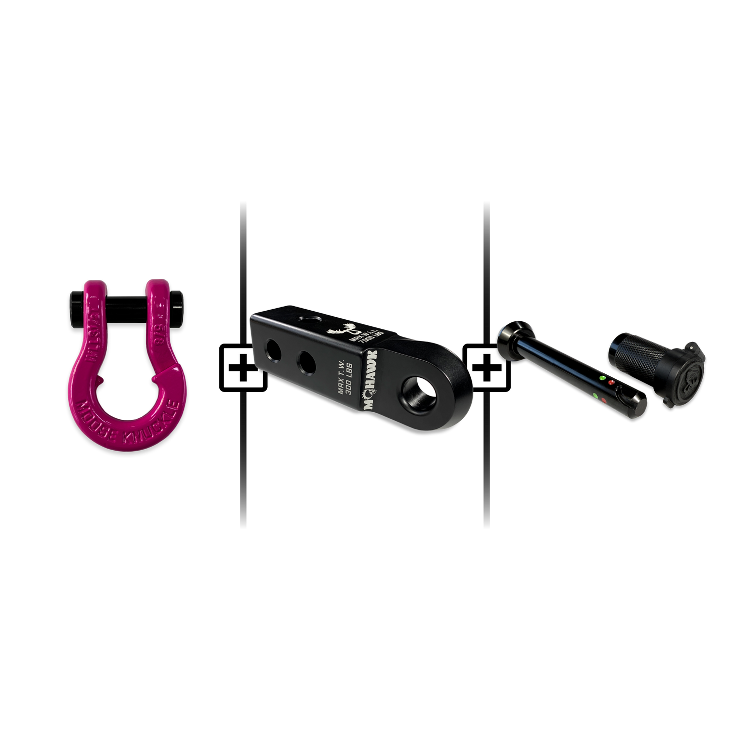 Jowl® 5/8 Split Shackle® Mohawk 2.0x5/8 Receiver and Hitch Pin Bundle