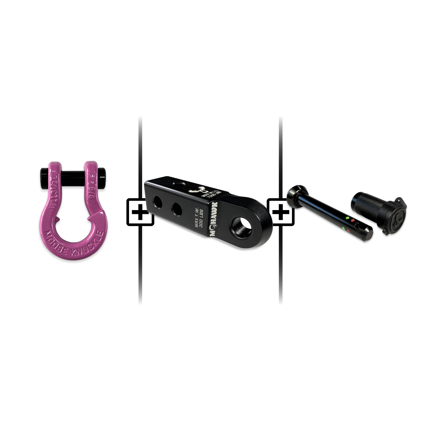 Jowl® 5/8 Split Shackle® Mohawk 2.0x5/8 Receiver and Hitch Pin Bundle