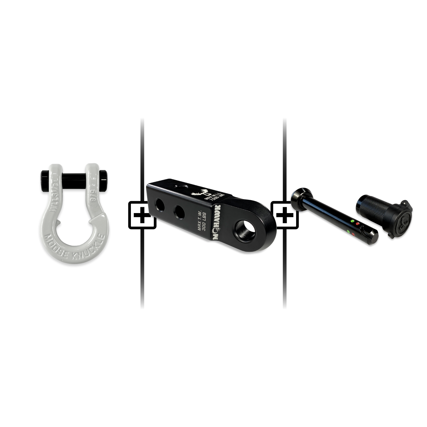 Jowl® 5/8 Split Shackle® Mohawk 2.0x5/8 Receiver and Hitch Pin Bundle
