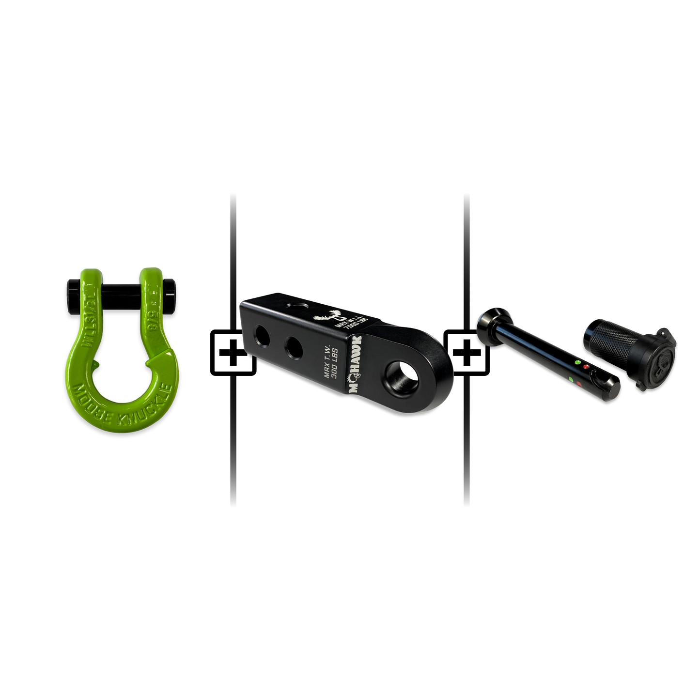 Jowl® 5/8 Split Shackle® Mohawk 2.0x5/8 Receiver and Hitch Pin Bundle