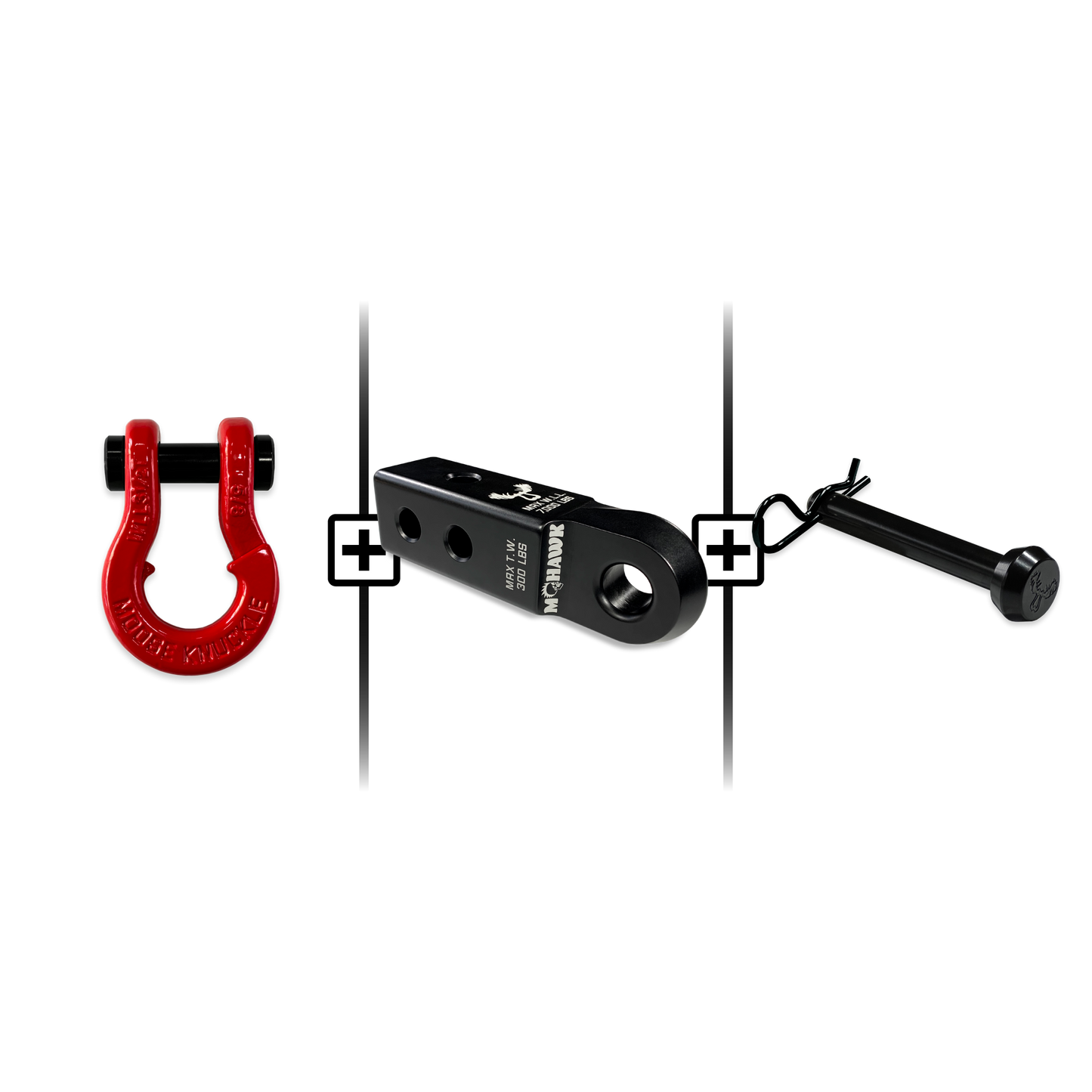 Jowl® 5/8 Split Shackle® Mohawk 2.0x5/8 Receiver and Hitch Pin Bundle
