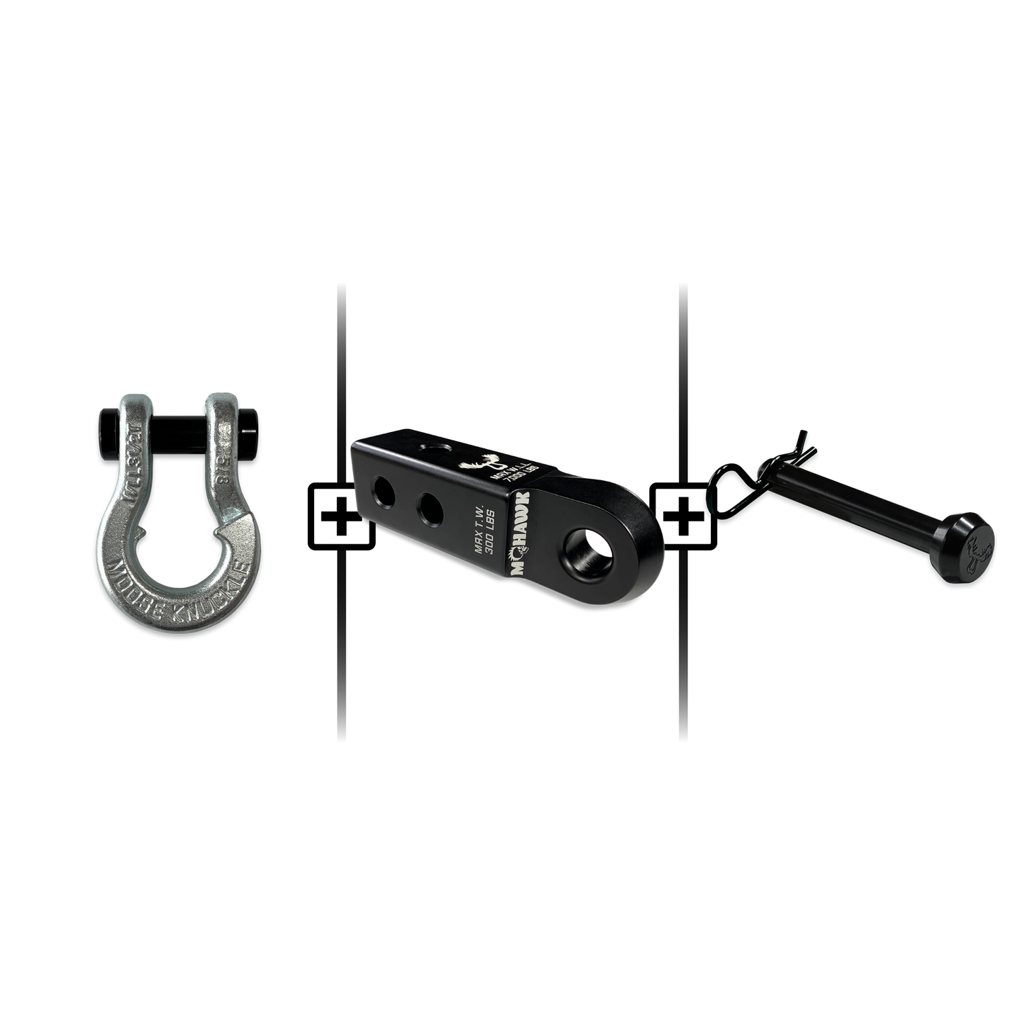 Jowl® 5/8 Split Shackle® Mohawk 2.0x5/8 Receiver and Hitch Pin Bundle