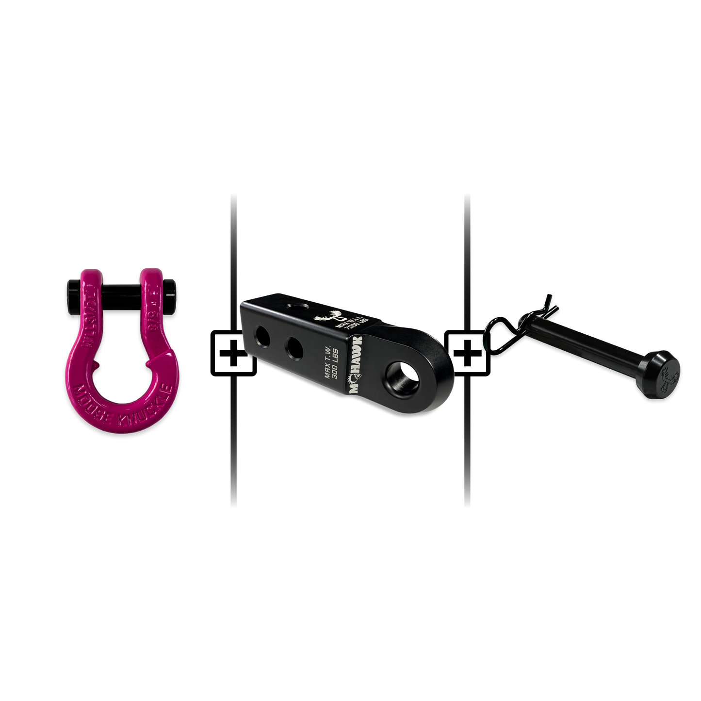 Jowl® 5/8 Split Shackle® Mohawk 2.0x5/8 Receiver and Hitch Pin Bundle
