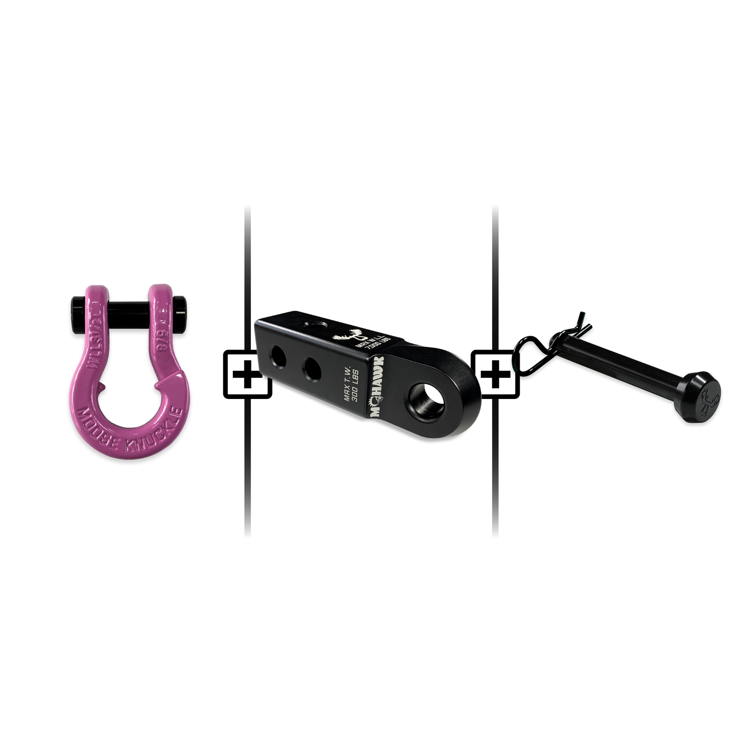 Jowl® 5/8 Split Shackle® Mohawk 2.0x5/8 Receiver and Hitch Pin Bundle