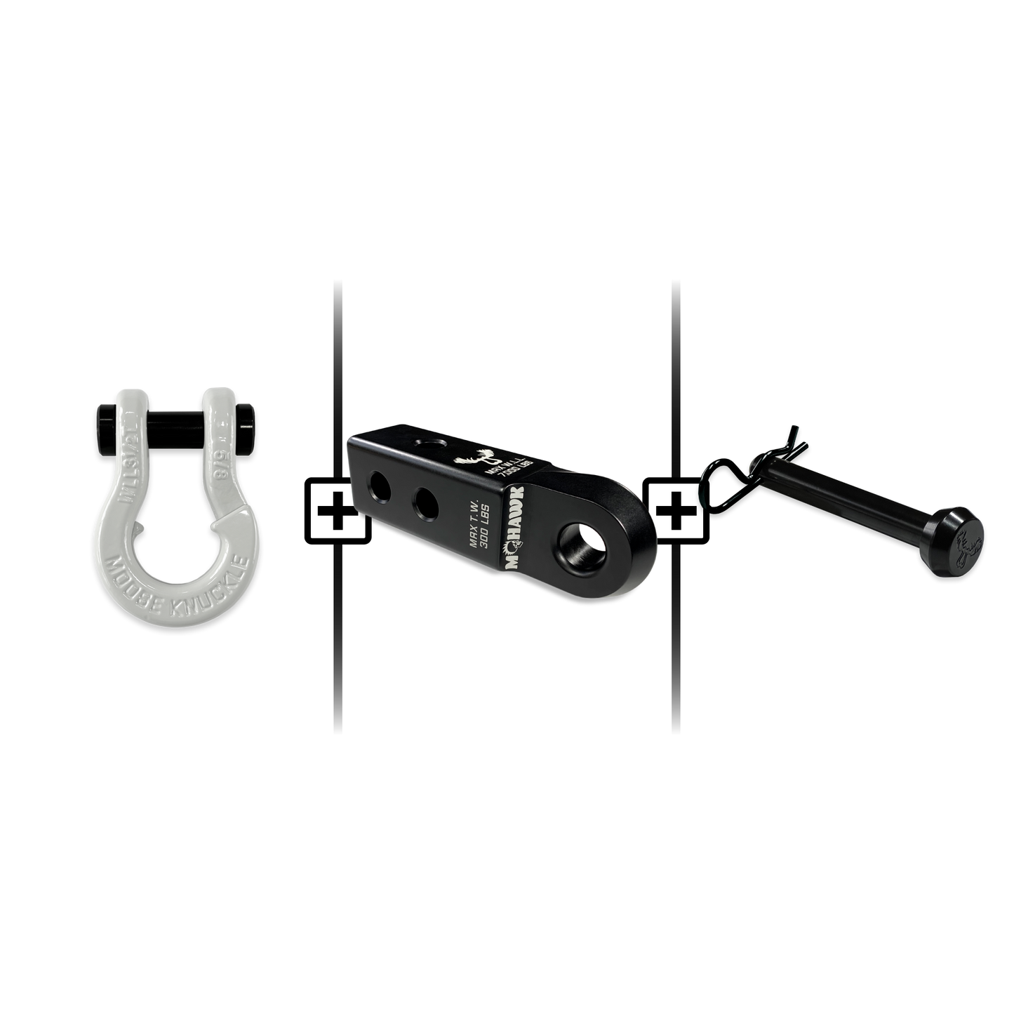 Jowl® 5/8 Split Shackle® Mohawk 2.0x5/8 Receiver and Hitch Pin Bundle