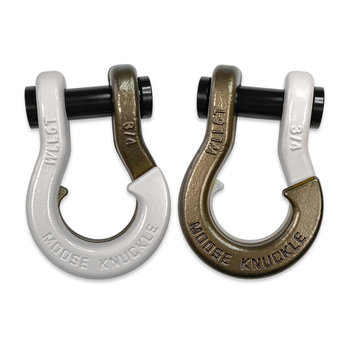 Jowl Recovery Split Shackle 3/4 (Pure White and Buff Bronze)