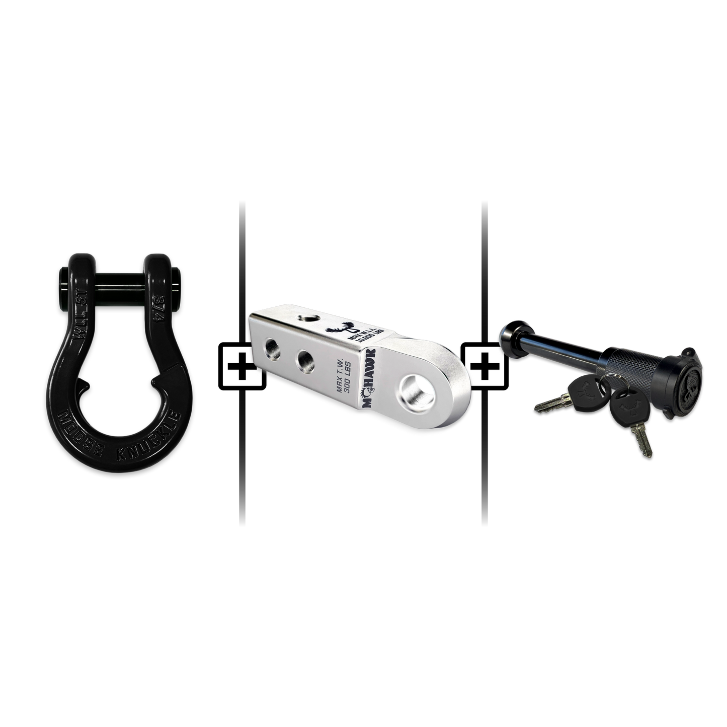 Jowl® 3/4 Split Shackle® Mohawk 2.0 Receiver and Hitch Pin Bundle