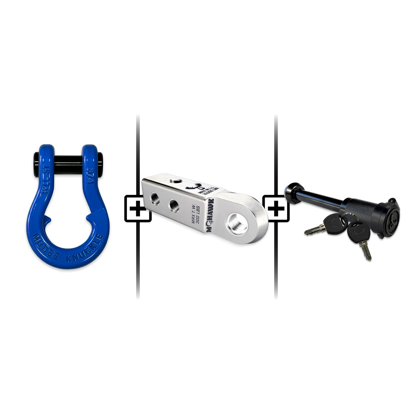 Jowl® 3/4 Split Shackle® Mohawk 2.0 Receiver and Hitch Pin Bundle
