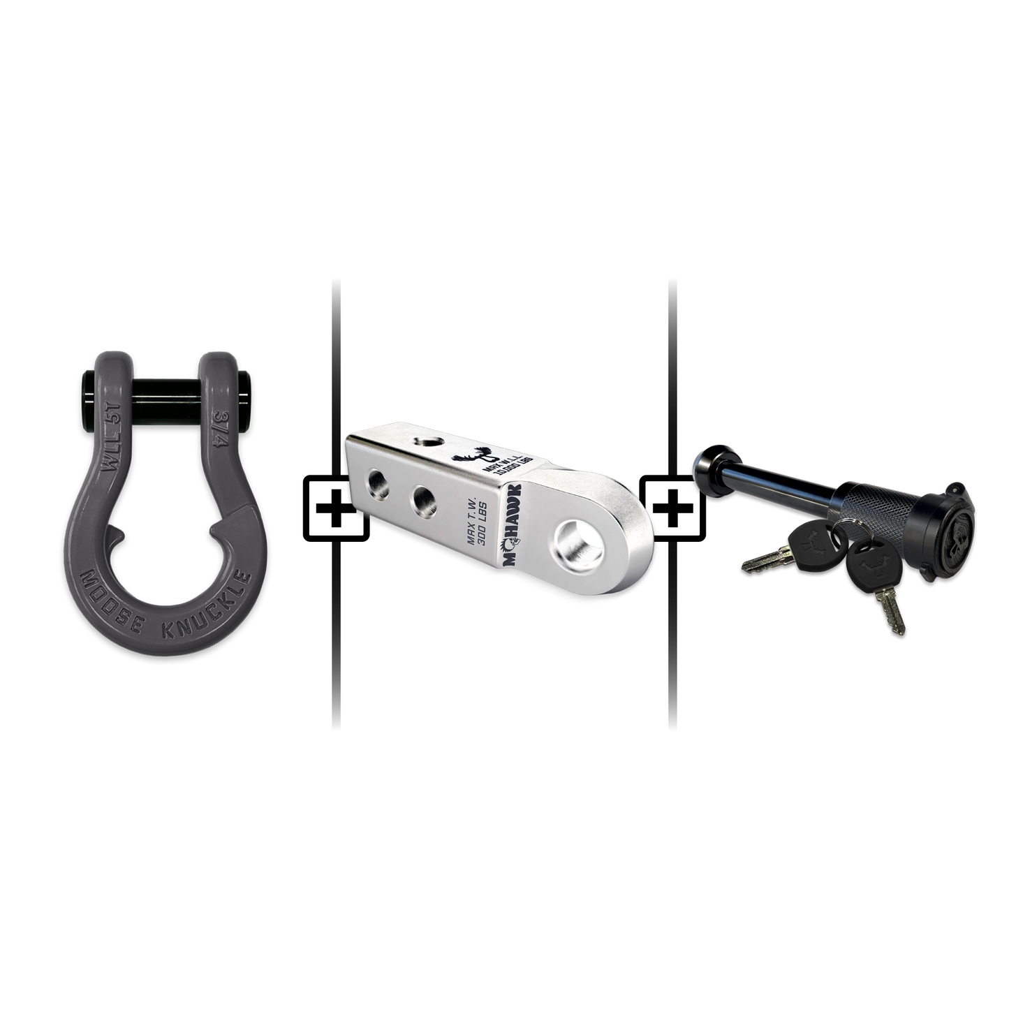 Jowl® 3/4 Split Shackle® Mohawk 2.0 Receiver and Hitch Pin Bundle