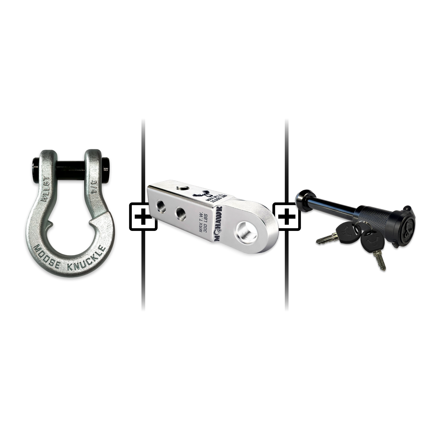Jowl® 3/4 Split Shackle® Mohawk 2.0 Receiver and Hitch Pin Bundle