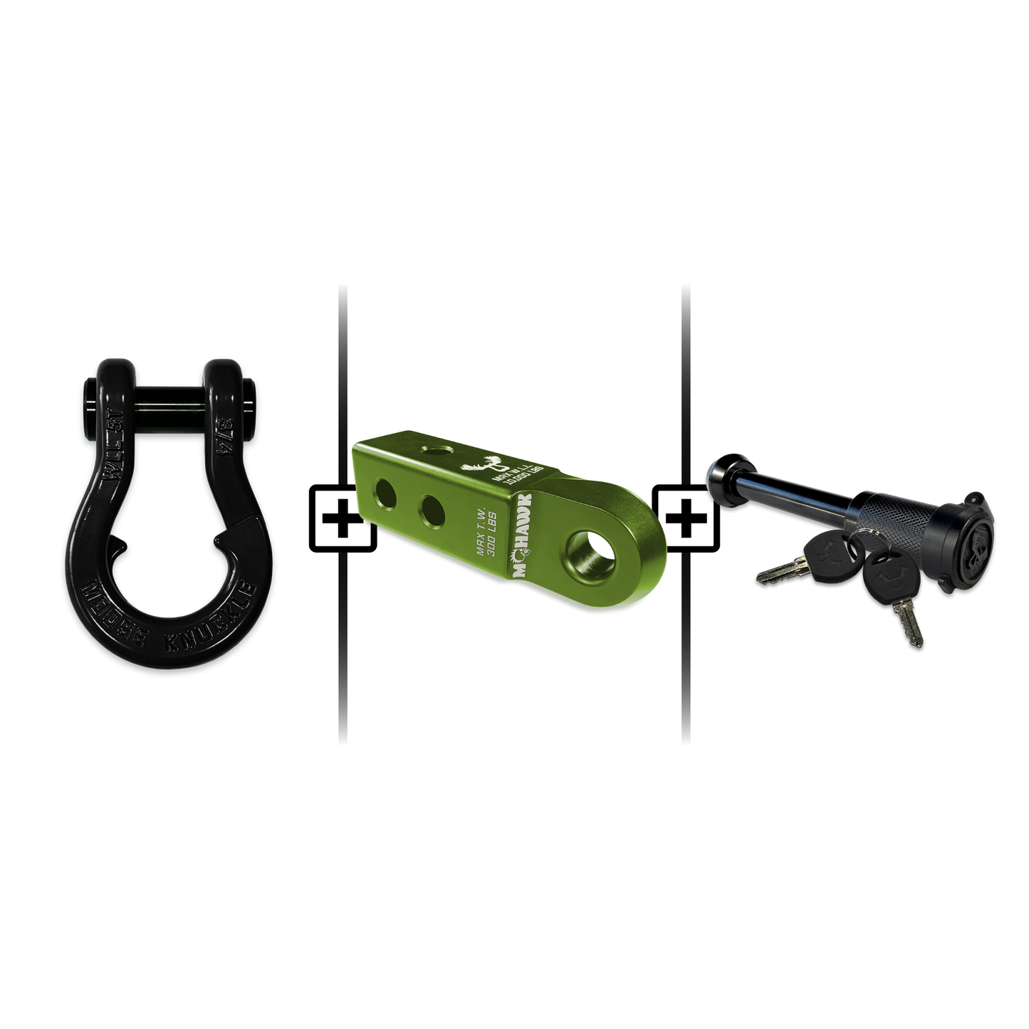 Jowl® 3/4 Split Shackle® Mohawk 2.0 Receiver and Hitch Pin Bundle