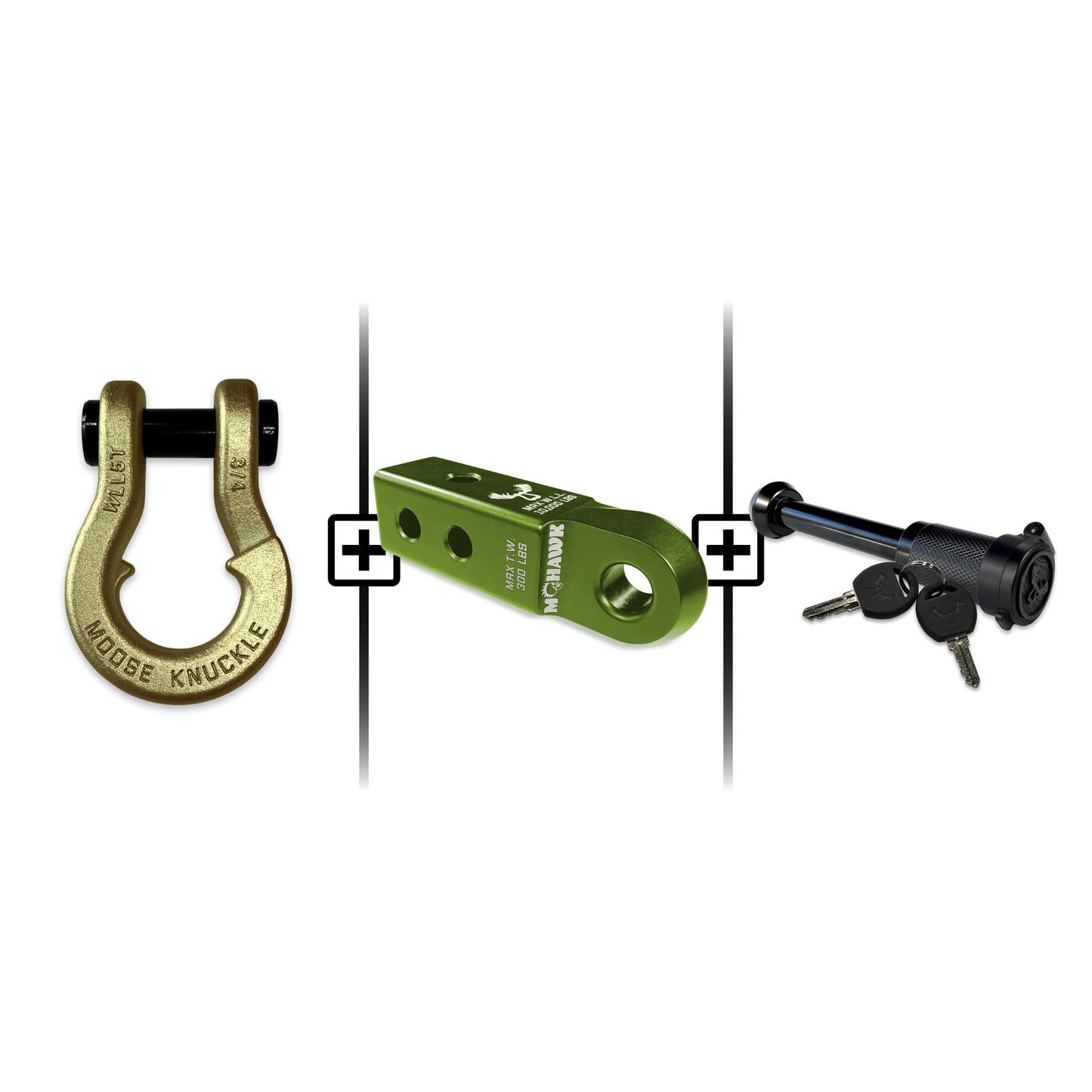 Jowl® 3/4 Split Shackle® Mohawk 2.0 Receiver and Hitch Pin Bundle