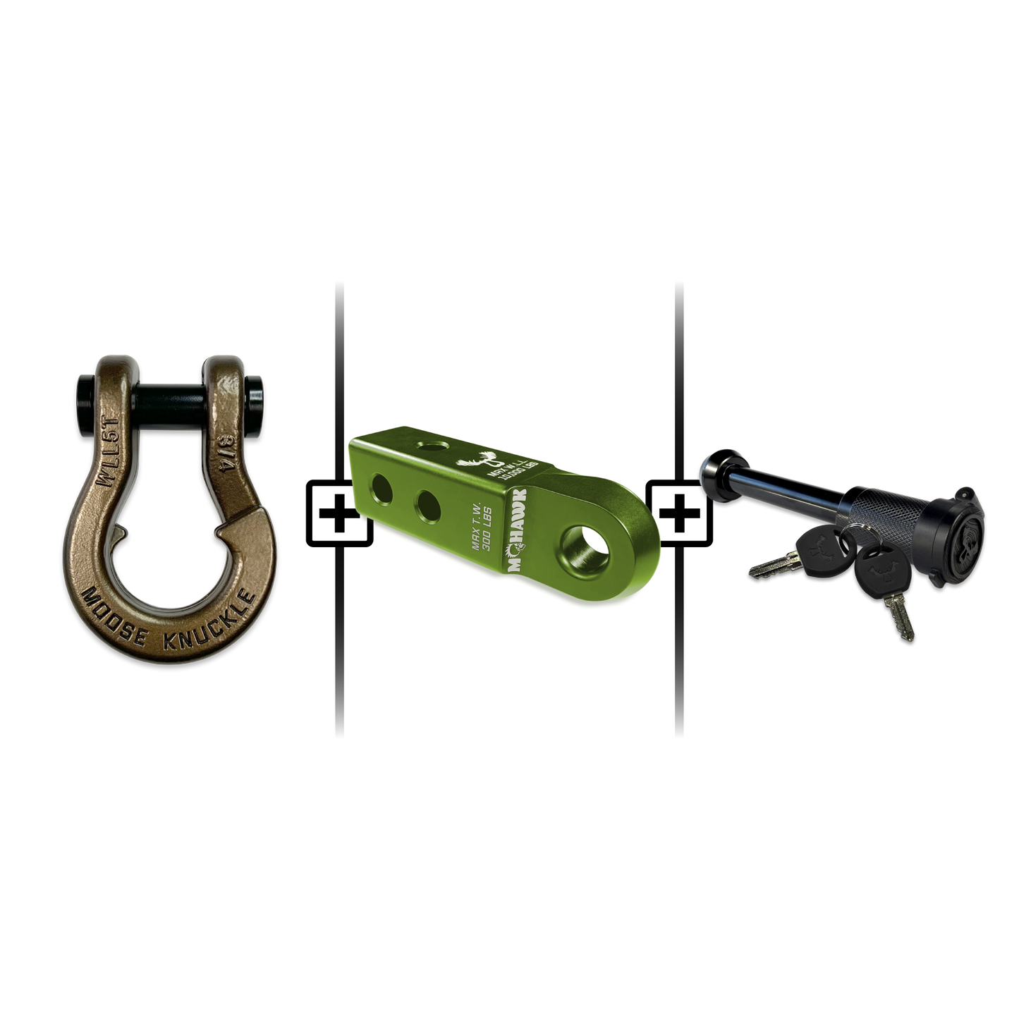 Jowl® 3/4 Split Shackle® Mohawk 2.0 Receiver and Hitch Pin Bundle