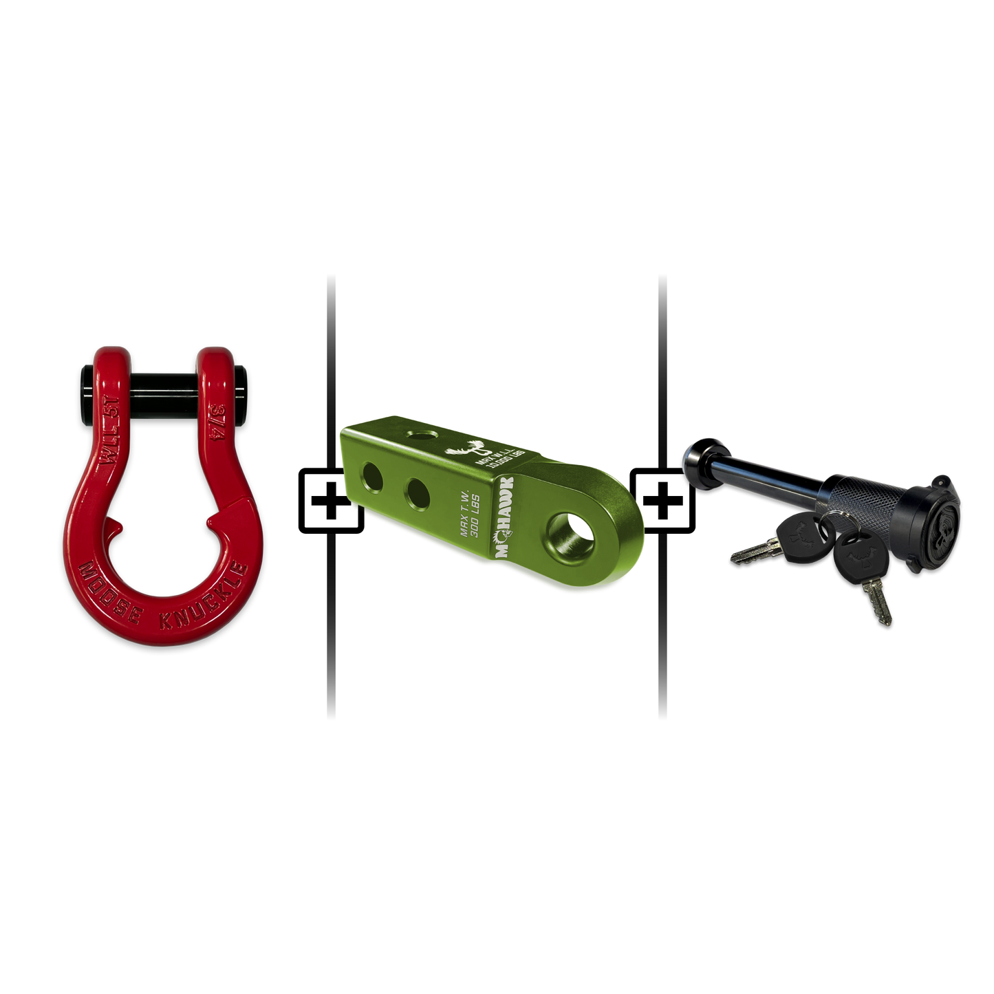 Jowl® 3/4 Split Shackle® Mohawk 2.0 Receiver and Hitch Pin Bundle