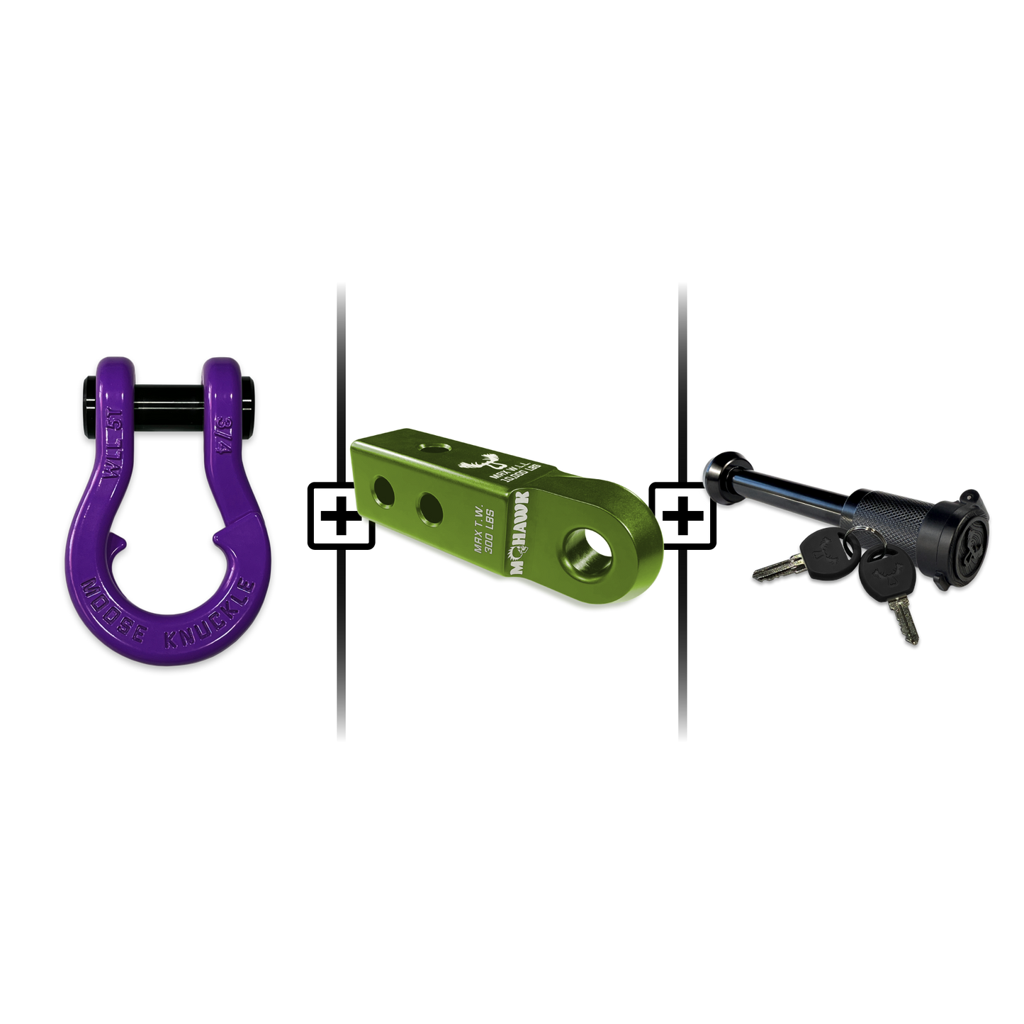 Jowl® 3/4 Split Shackle® Mohawk 2.0 Receiver and Hitch Pin Bundle