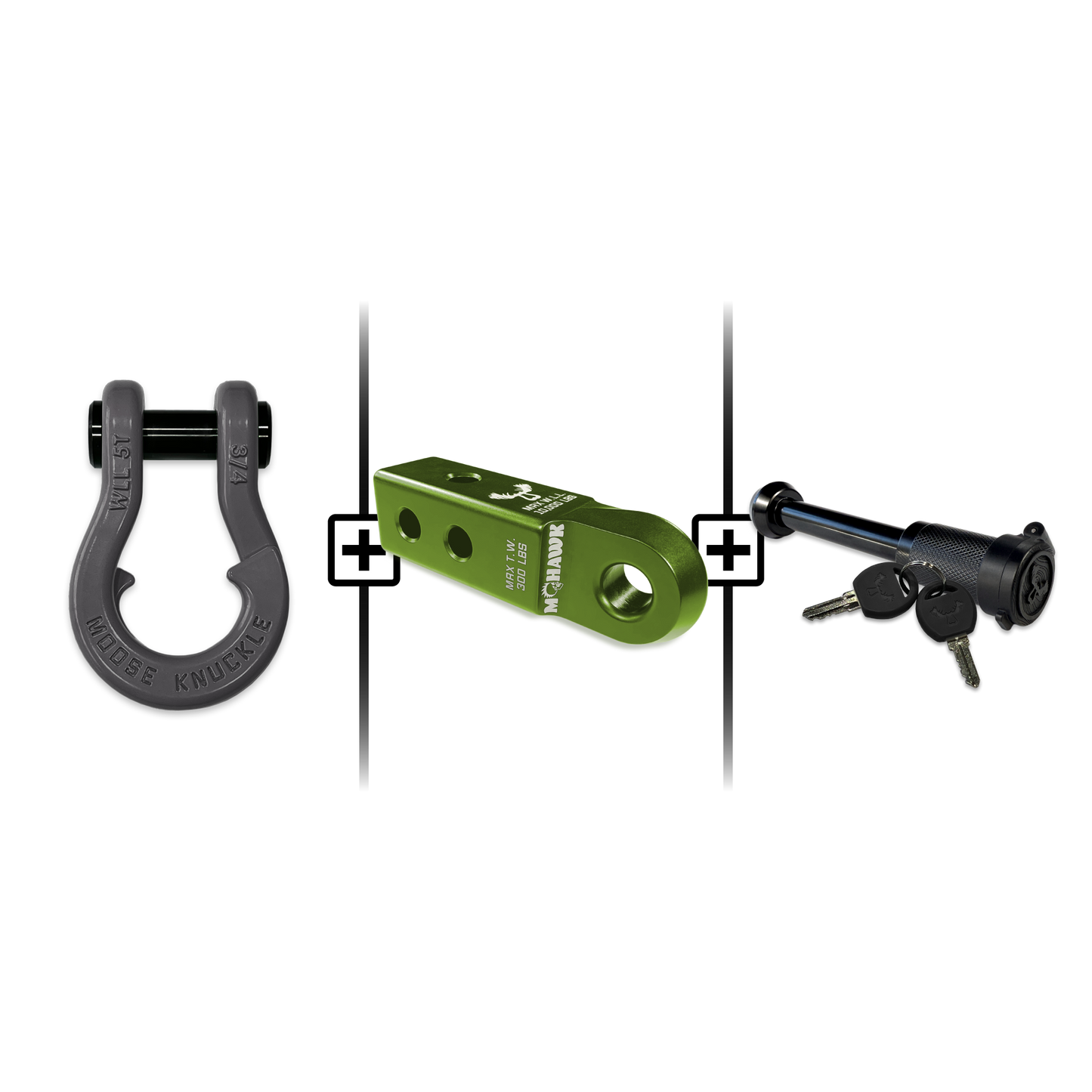 Jowl® 3/4 Split Shackle® Mohawk 2.0 Receiver and Hitch Pin Bundle