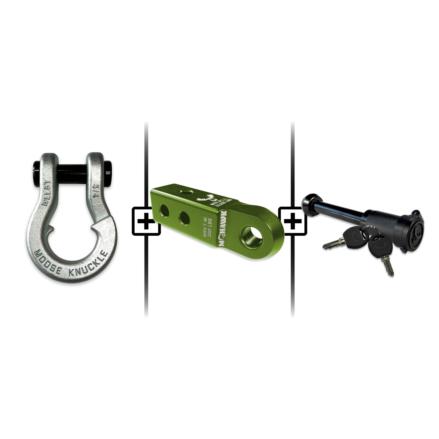 Jowl® 3/4 Split Shackle® Mohawk 2.0 Receiver and Hitch Pin Bundle