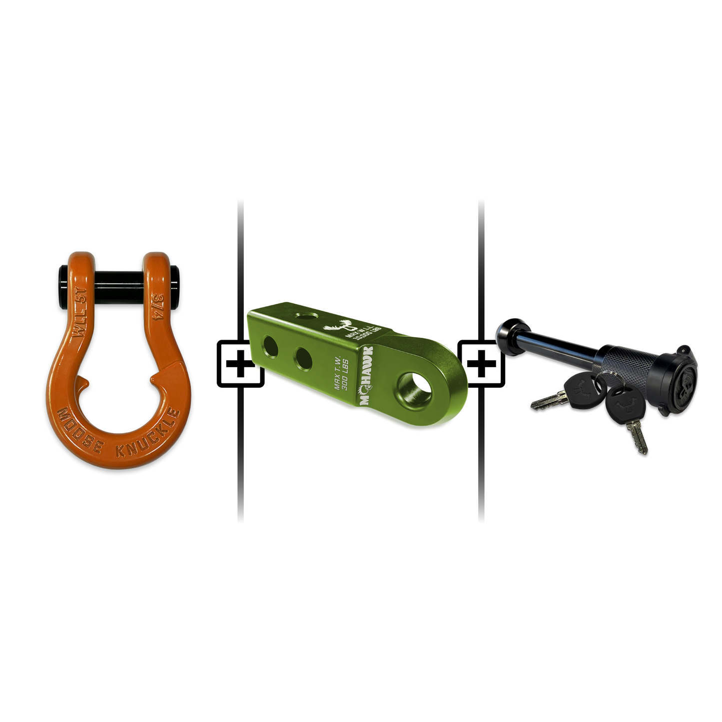 Jowl® 3/4 Split Shackle® Mohawk 2.0 Receiver and Hitch Pin Bundle