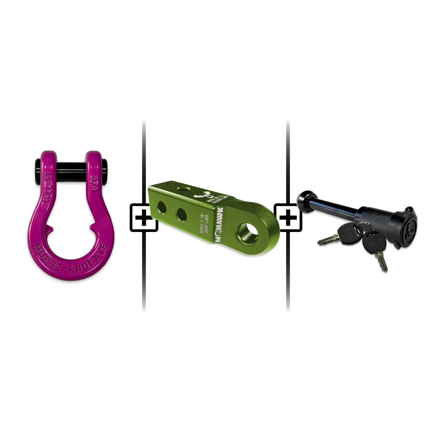Jowl® 3/4 Split Shackle® Mohawk 2.0 Receiver and Hitch Pin Bundle