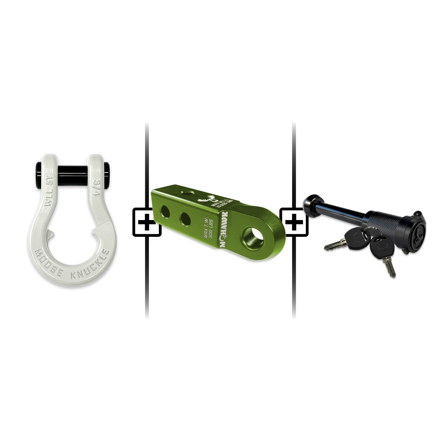 Jowl® 3/4 Split Shackle® Mohawk 2.0 Receiver and Hitch Pin Bundle