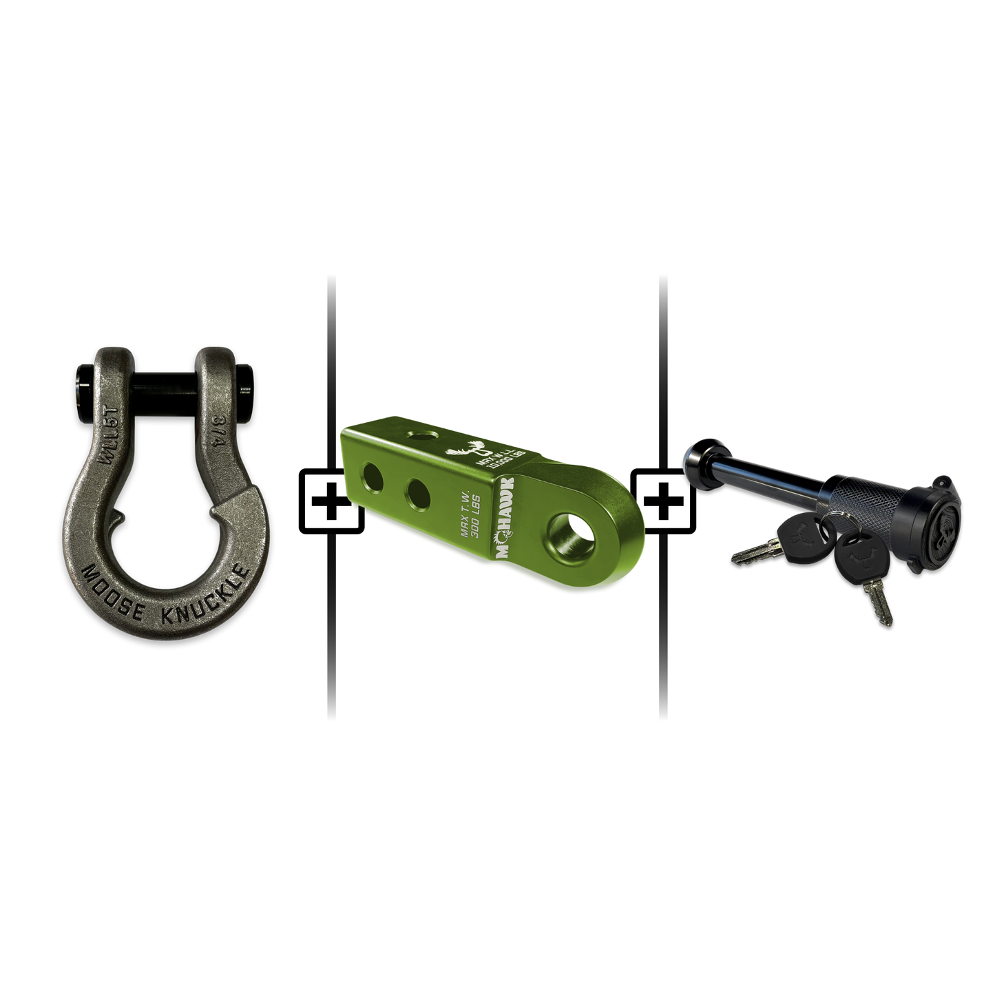 Jowl® 3/4 Split Shackle® Mohawk 2.0 Receiver and Hitch Pin Bundle