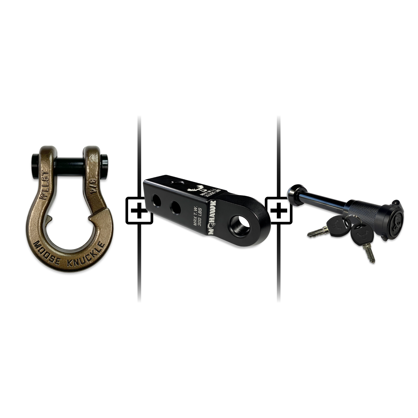 Jowl® 3/4 Split Shackle® Mohawk 2.0 Receiver and Hitch Pin Bundle