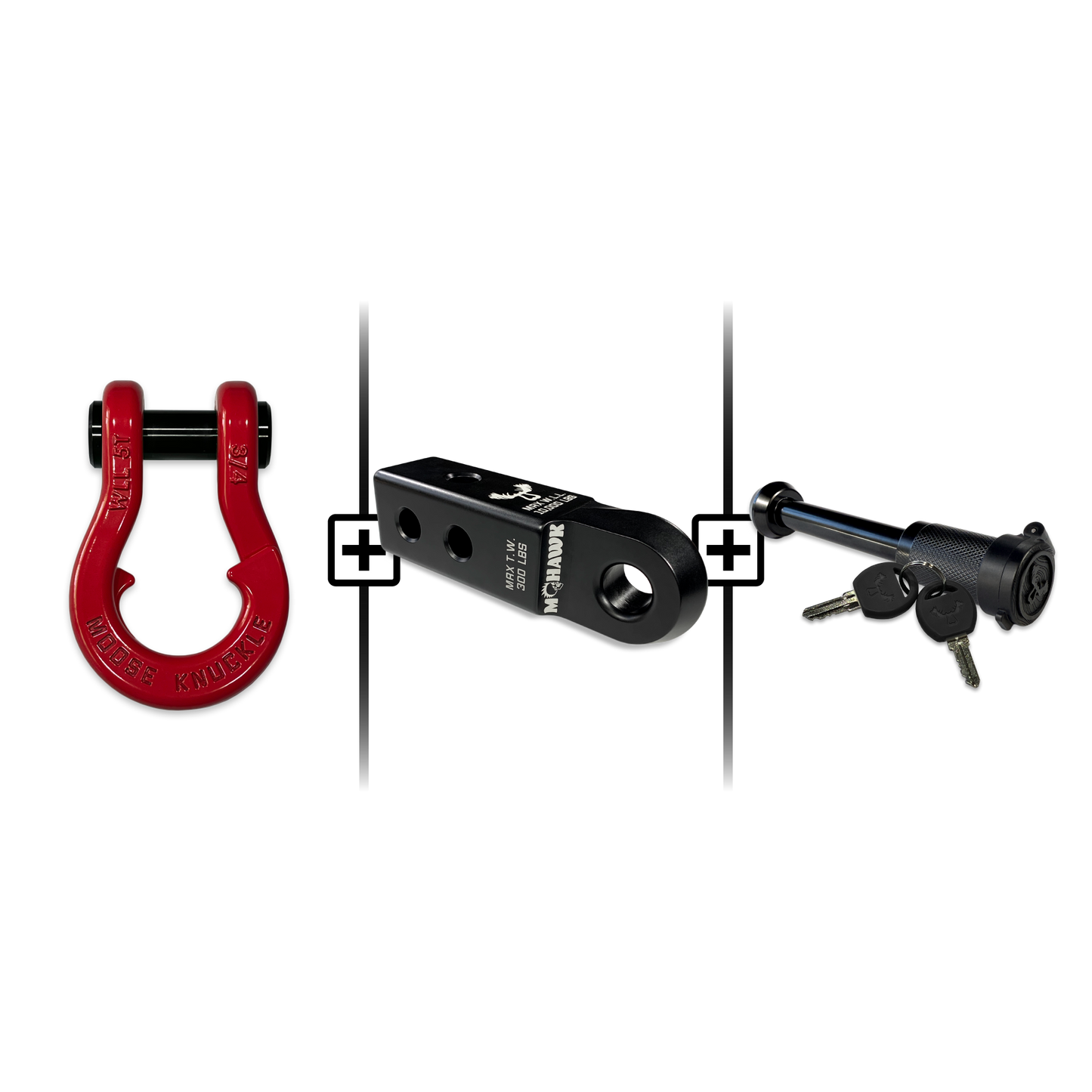 Jowl® 3/4 Split Shackle® Mohawk 2.0 Receiver and Hitch Pin Bundle